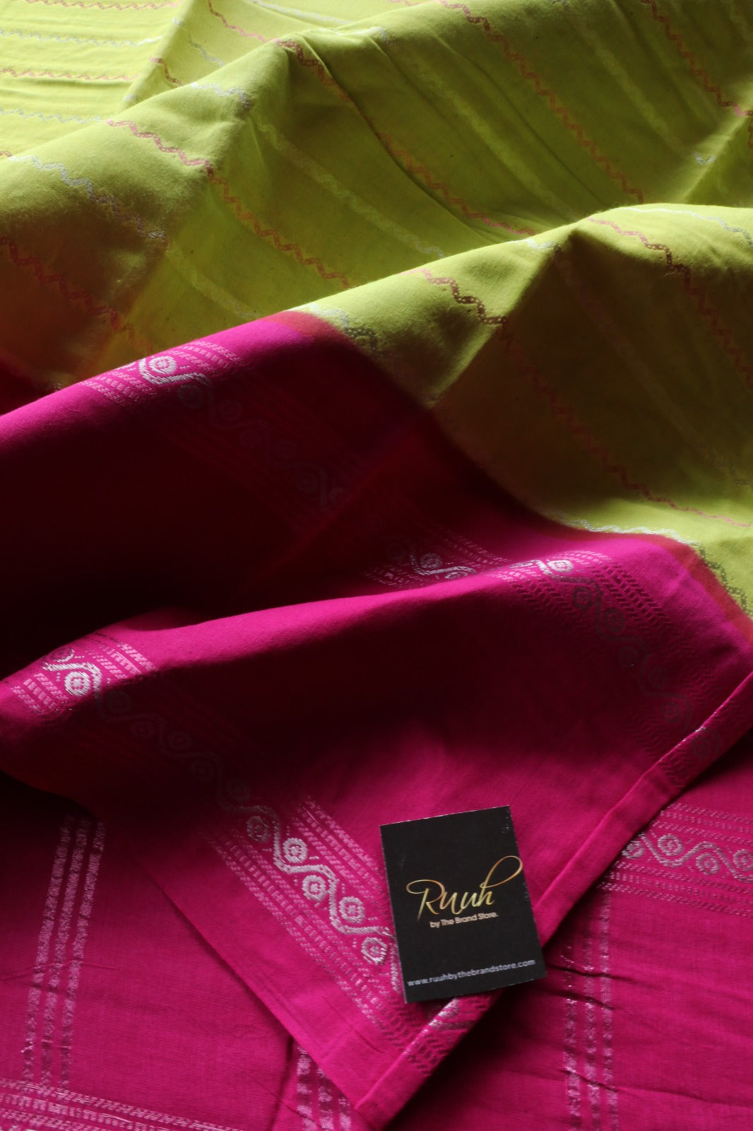 NEON - PINK MADURAI SUNGUDI SAREE