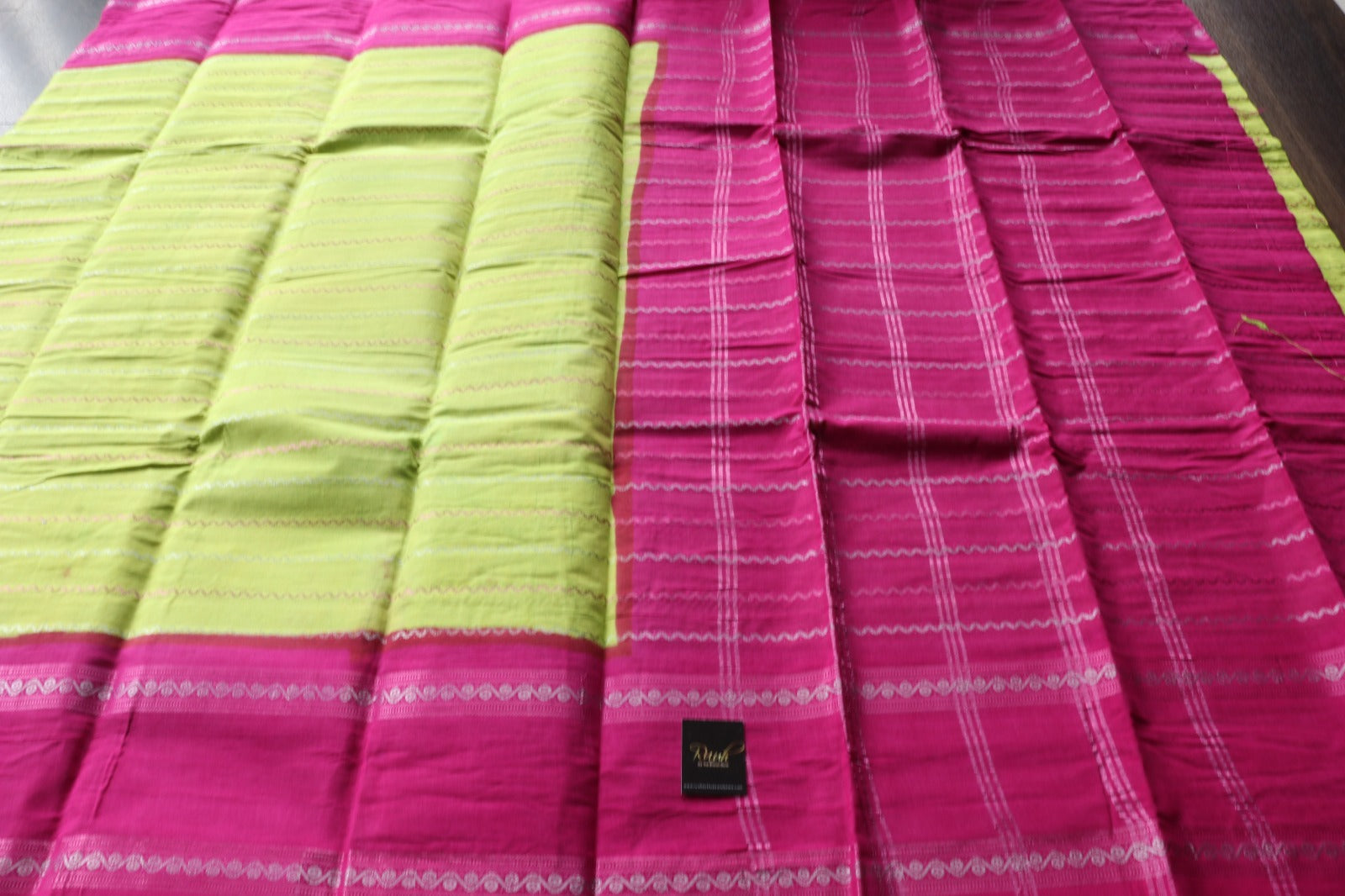 NEON - PINK MADURAI SUNGUDI SAREE