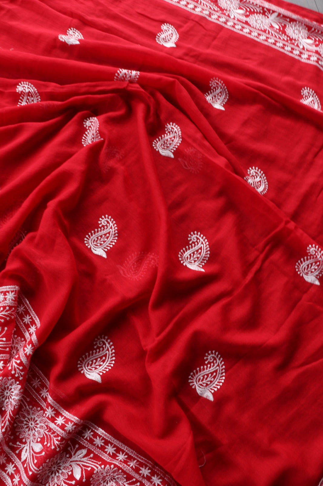 RED MULMUL EMBROIDERY