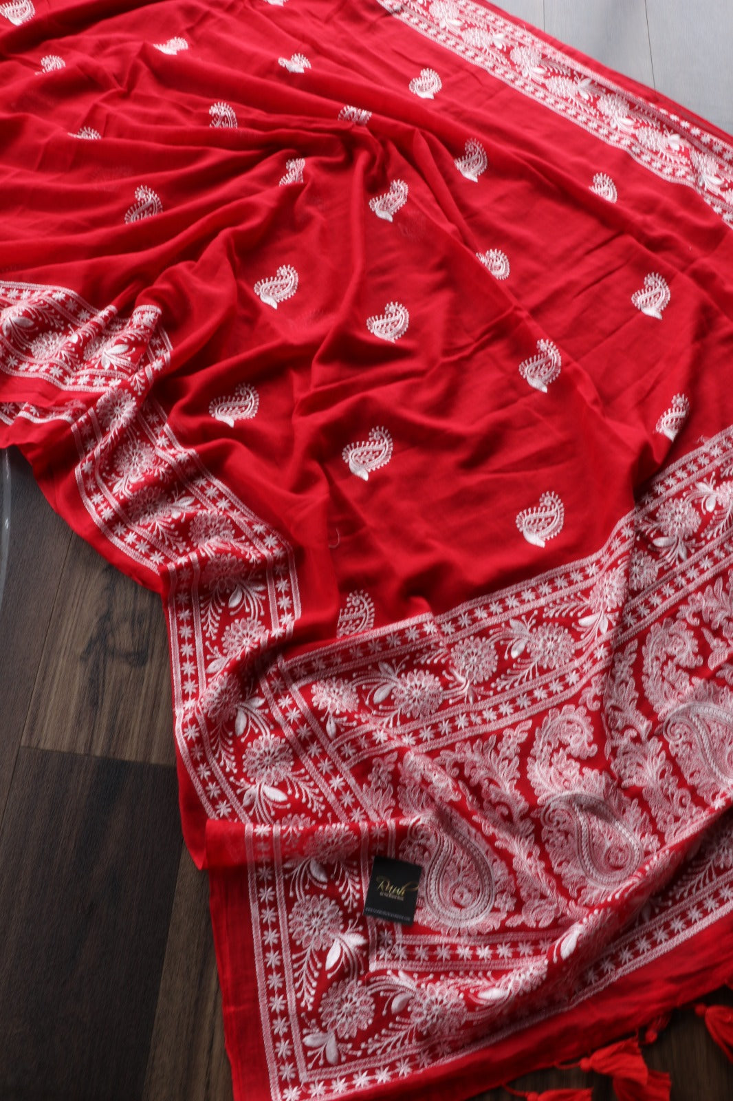 RED MULMUL EMBROIDERY