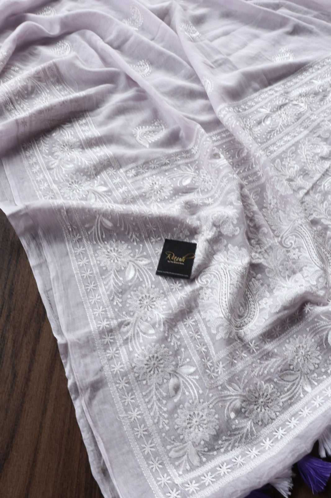 LILAC MULMUL EMBROIDERY
