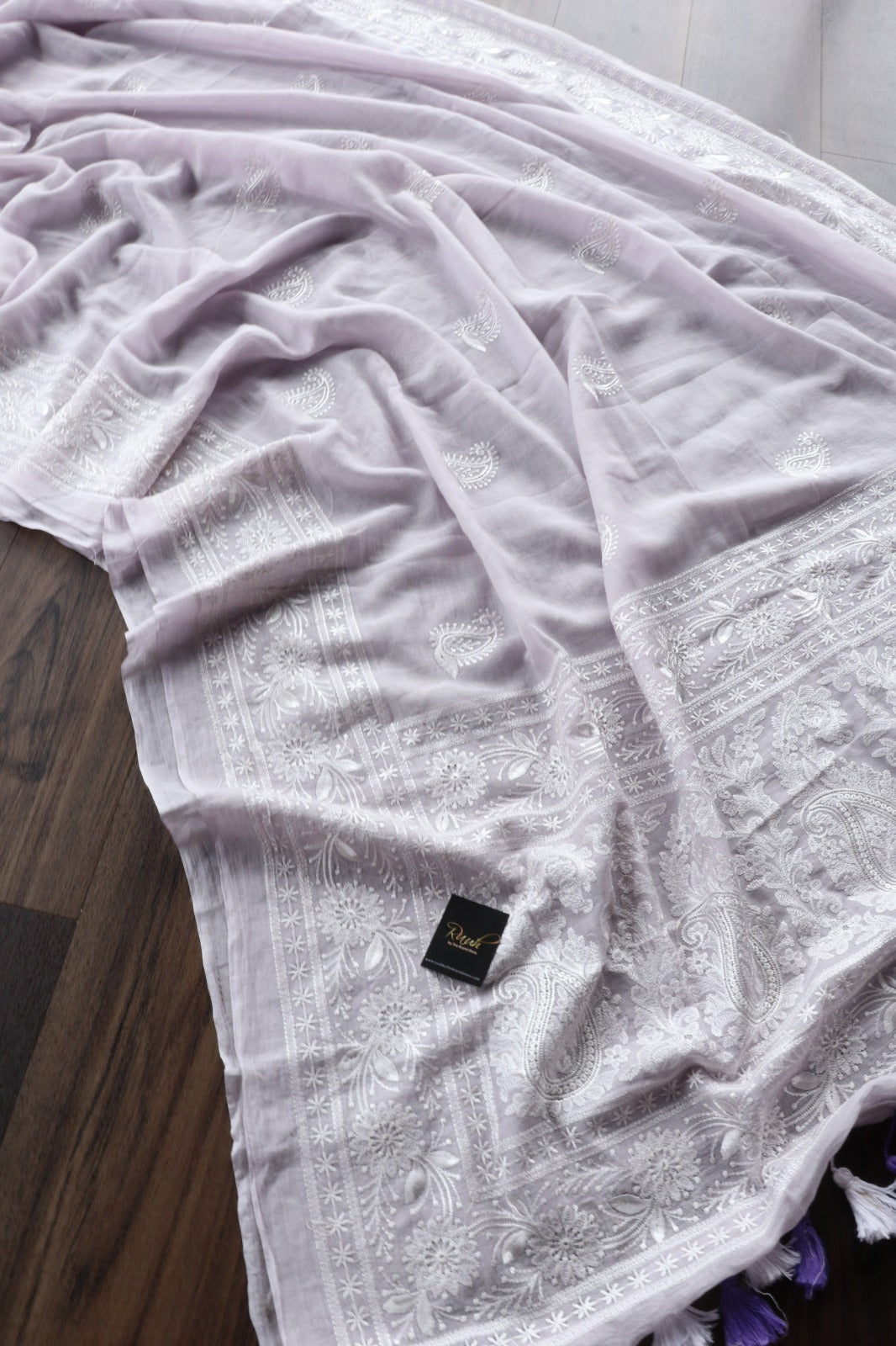 LILAC MULMUL EMBROIDERY