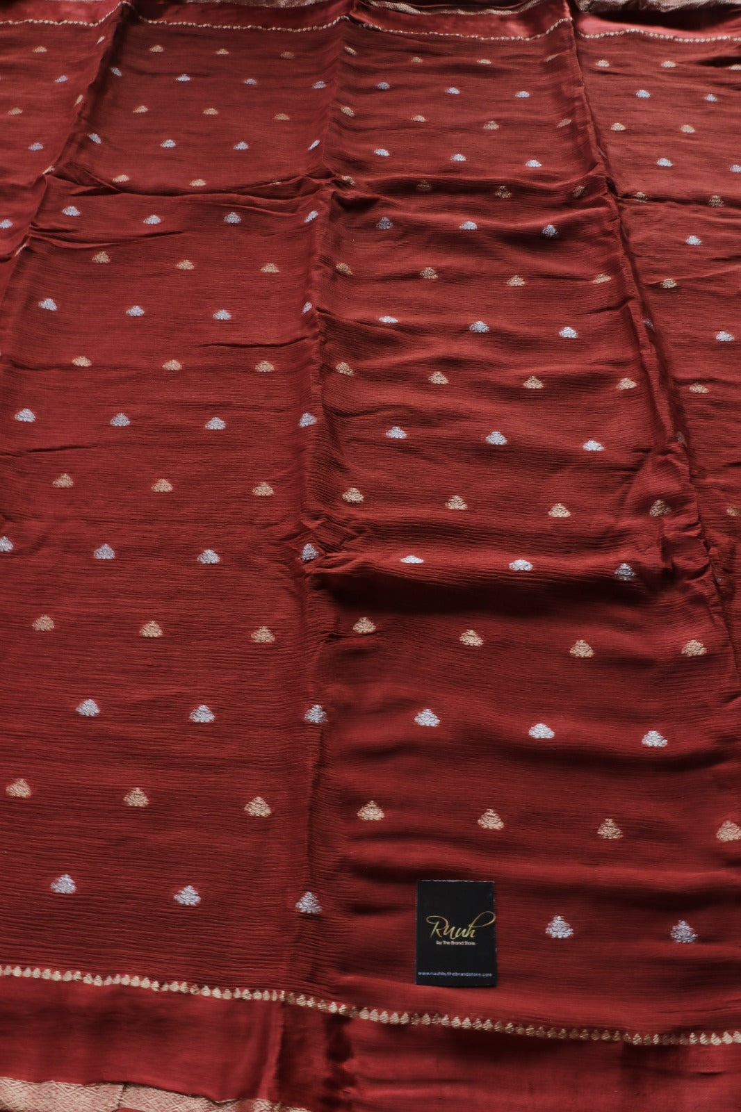 BROWN VISCOSE CHINNON WITH BUTTA