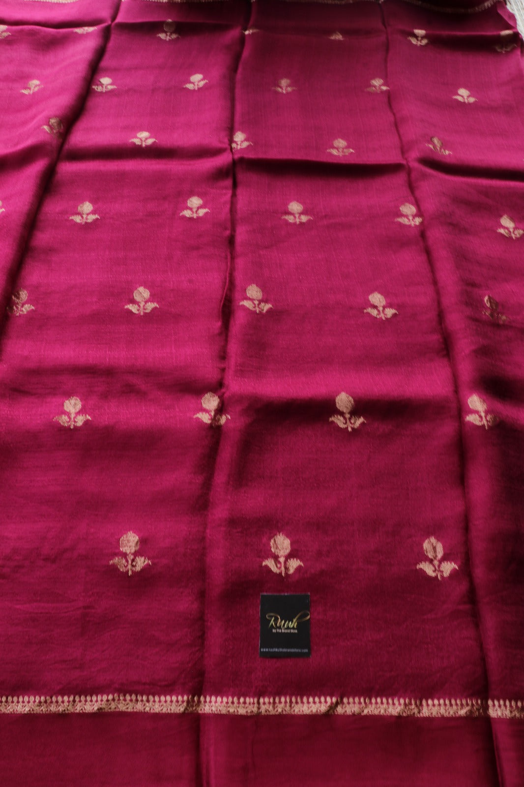 WINE COLOUR VISCOSE KHADI SILK SAREE