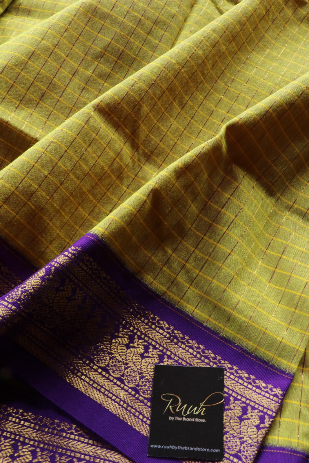 NEON WITH PURPLE KALYANI COTTON