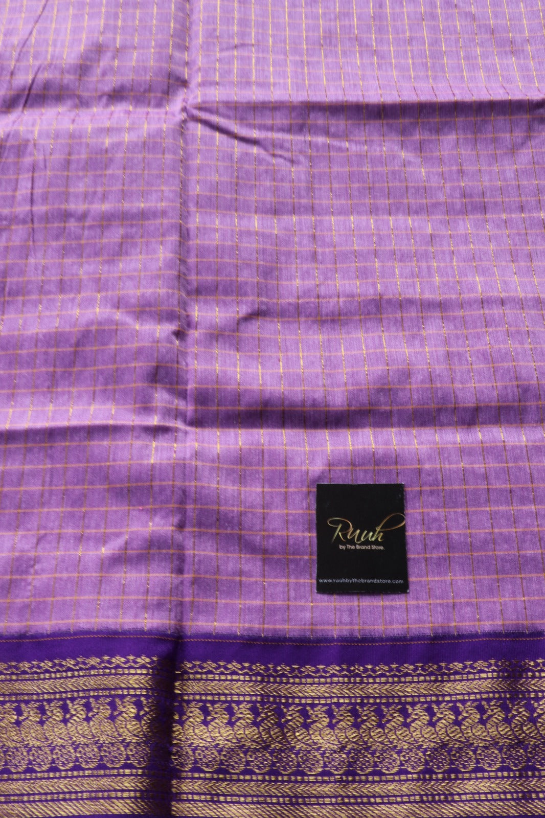 LAVENDER WITH PURPLE KALYANI COTTON
