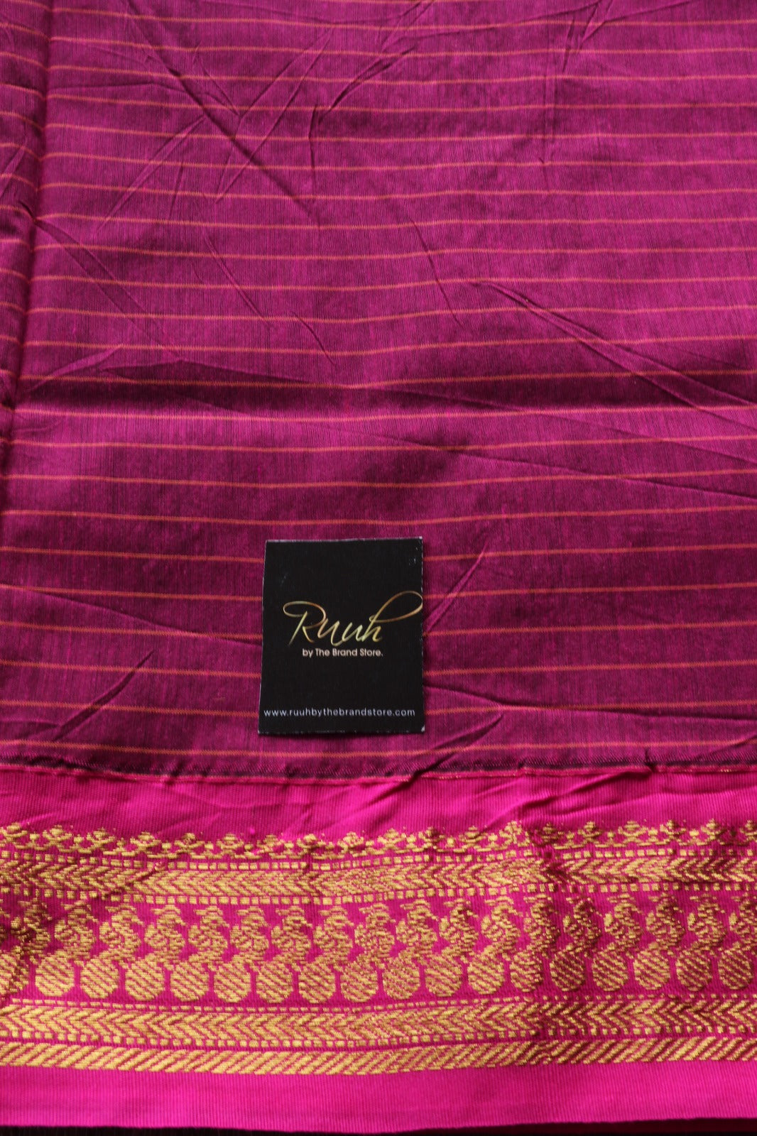 BLACK WITH PINK KALYANI COTTON