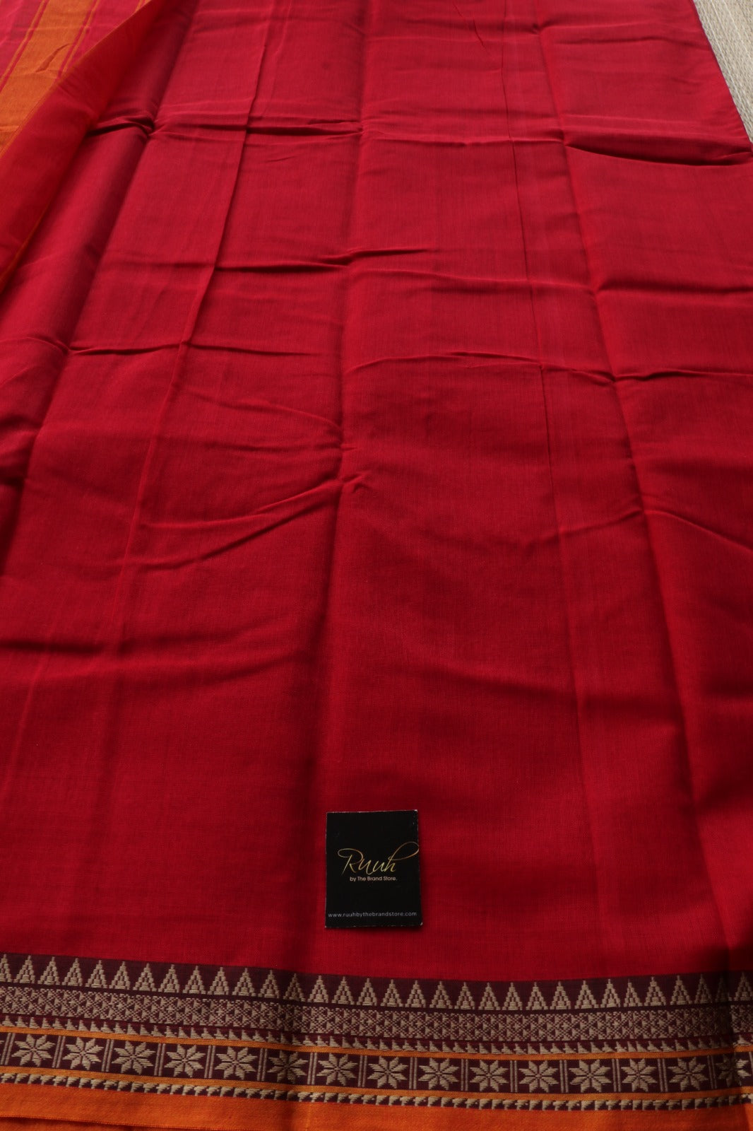 RED NARAYANPETH COTTON SAREE