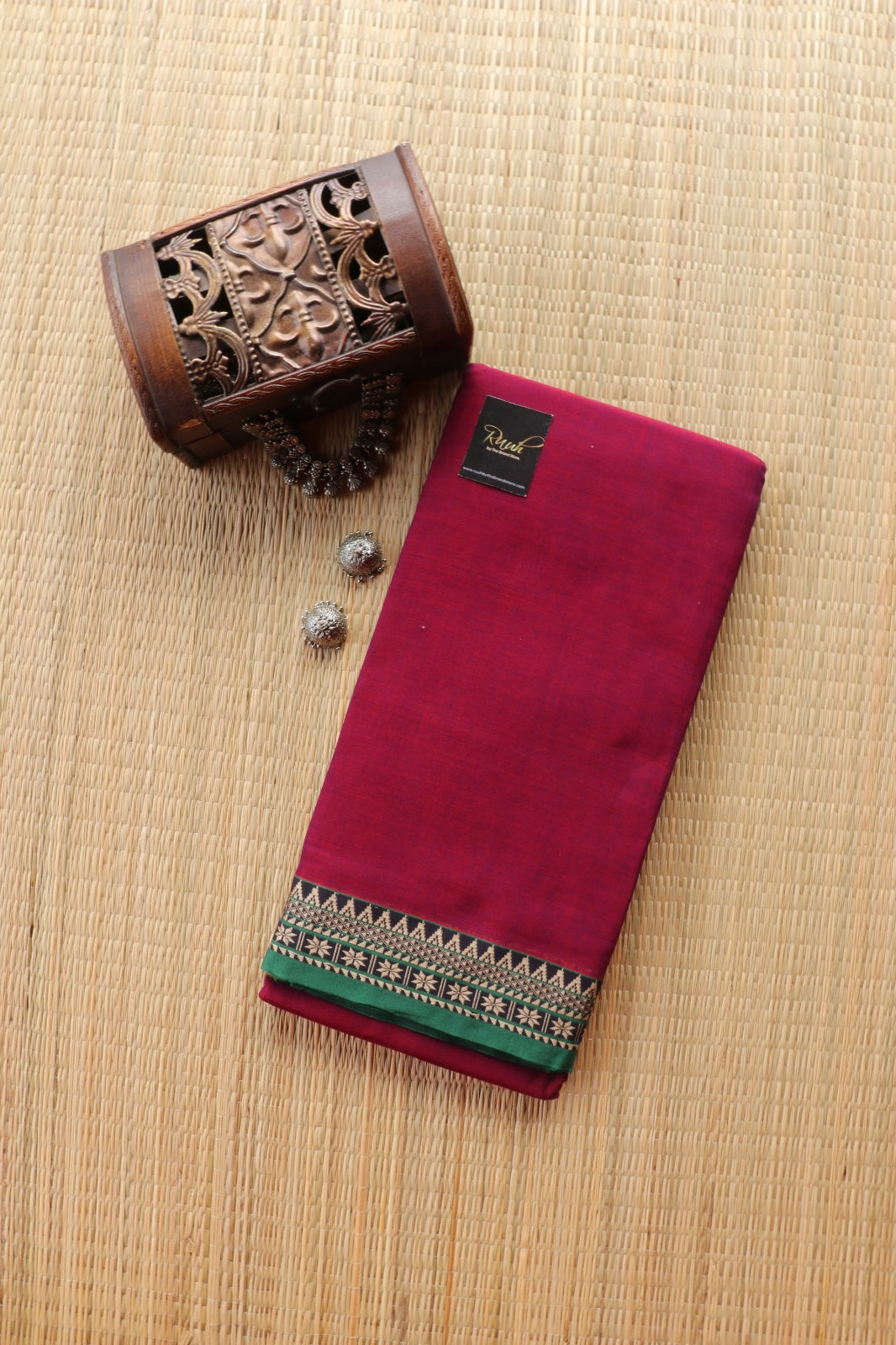 MAGENTA NARAYANPETH COTTON SAREE