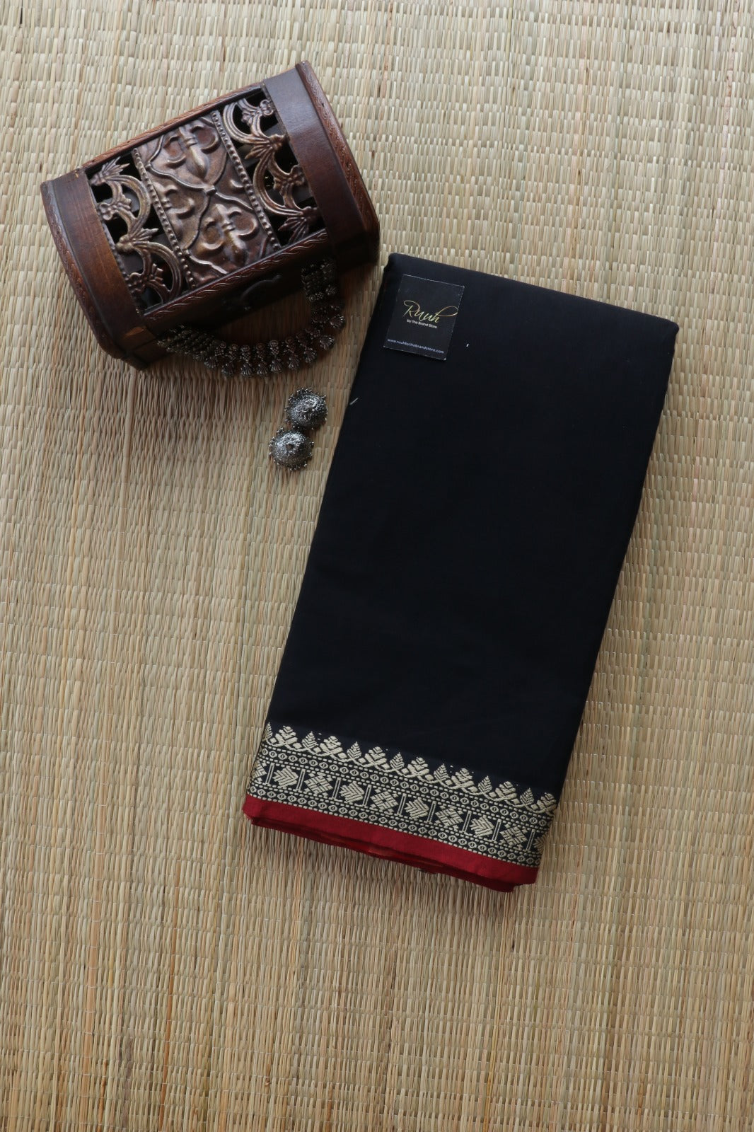 BLACK NARAYANPETH COTTON SAREE