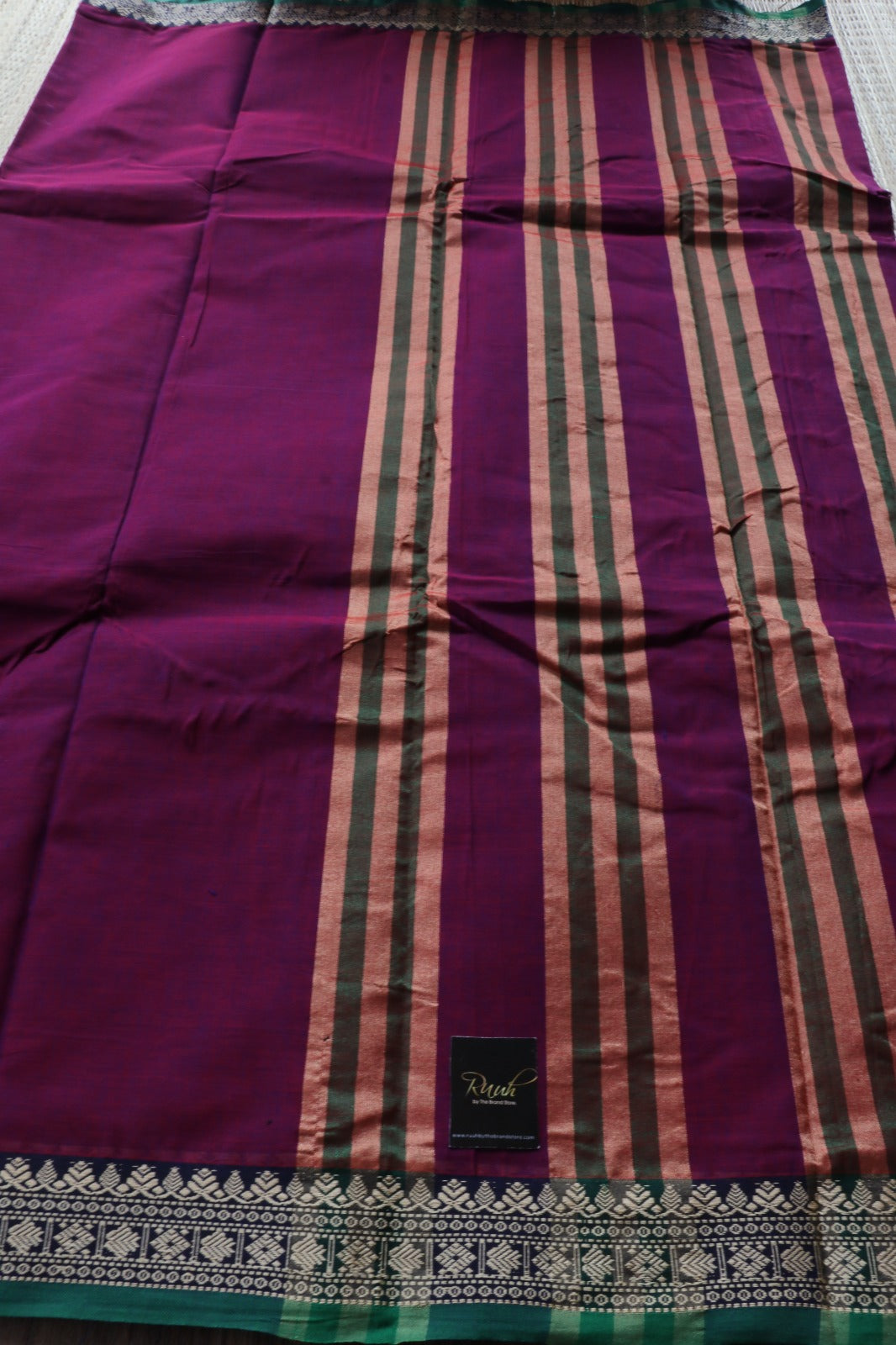 MAGENTA NARAYANPETH COTTON SAREE