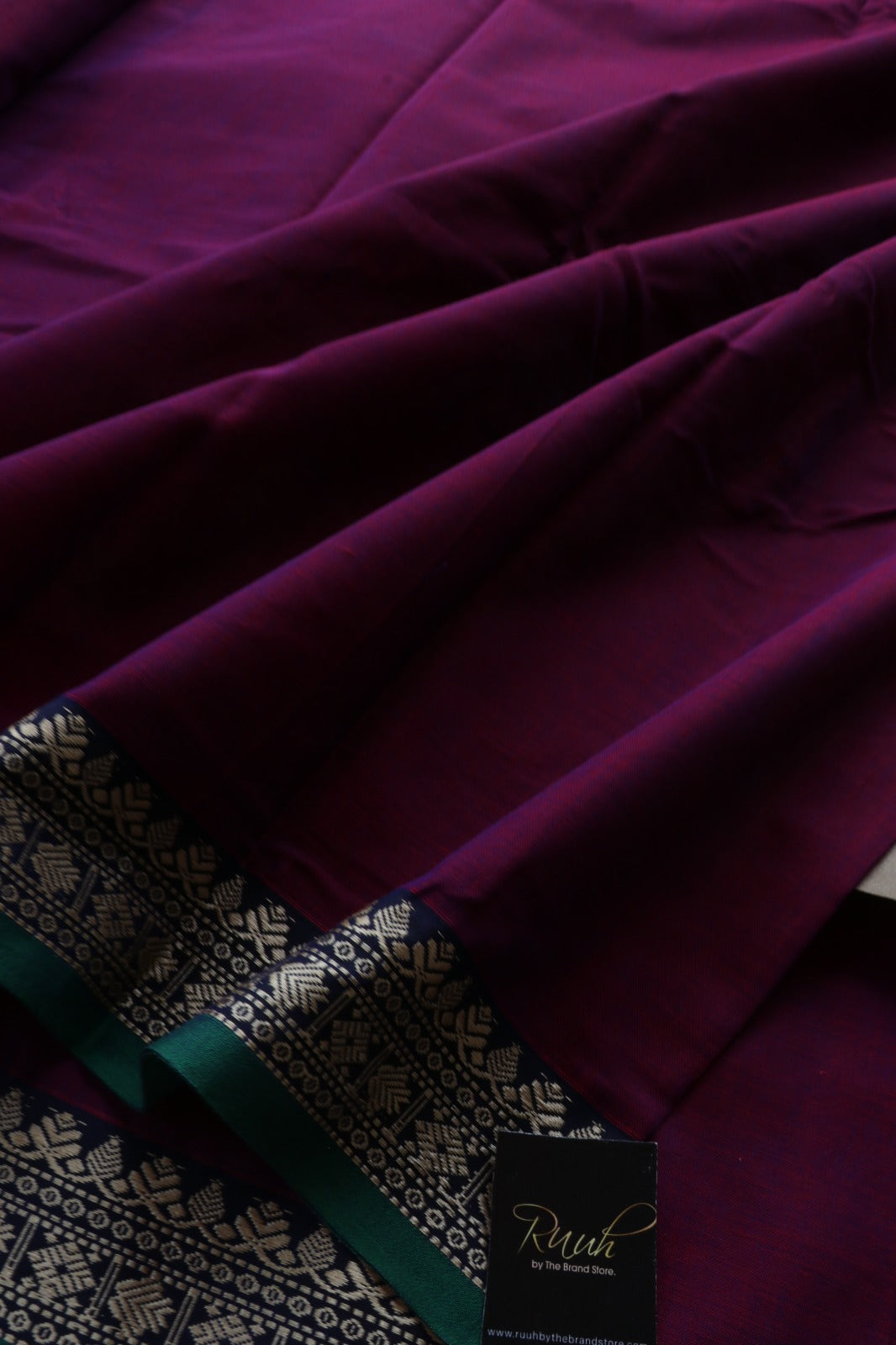 MAGENTA NARAYANPETH COTTON SAREE