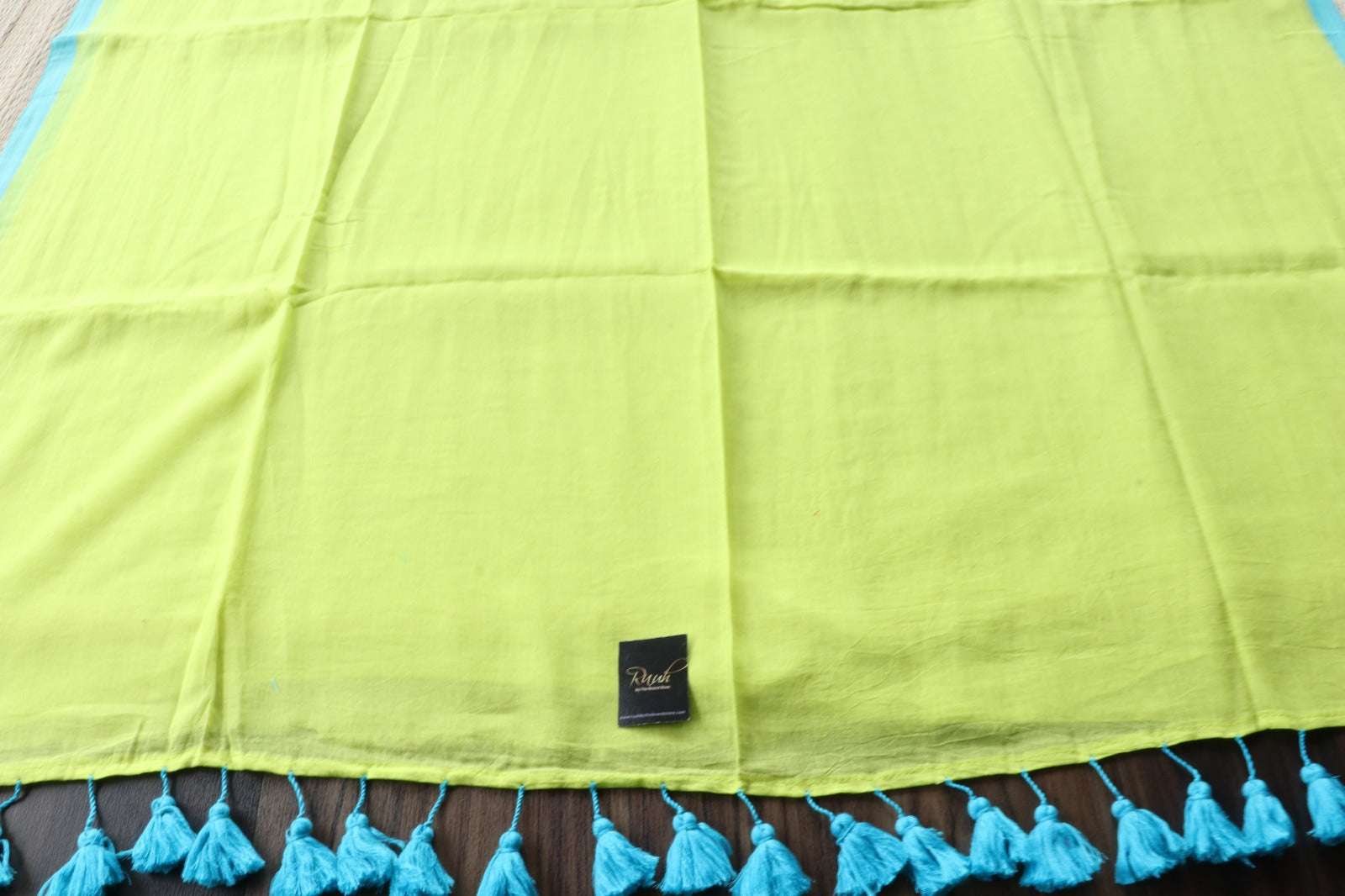 NEON - BLUE PLAIN MULMUL SAREE