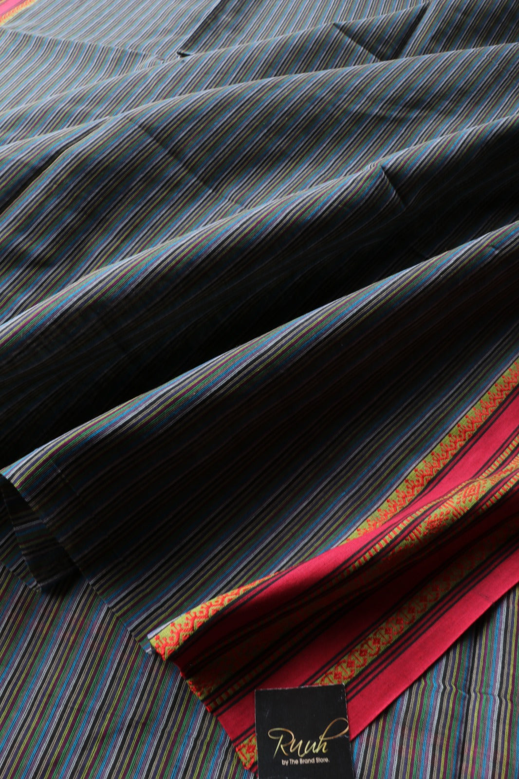 BENGAL COTTON GREYISH STRIPES- TBS26BC