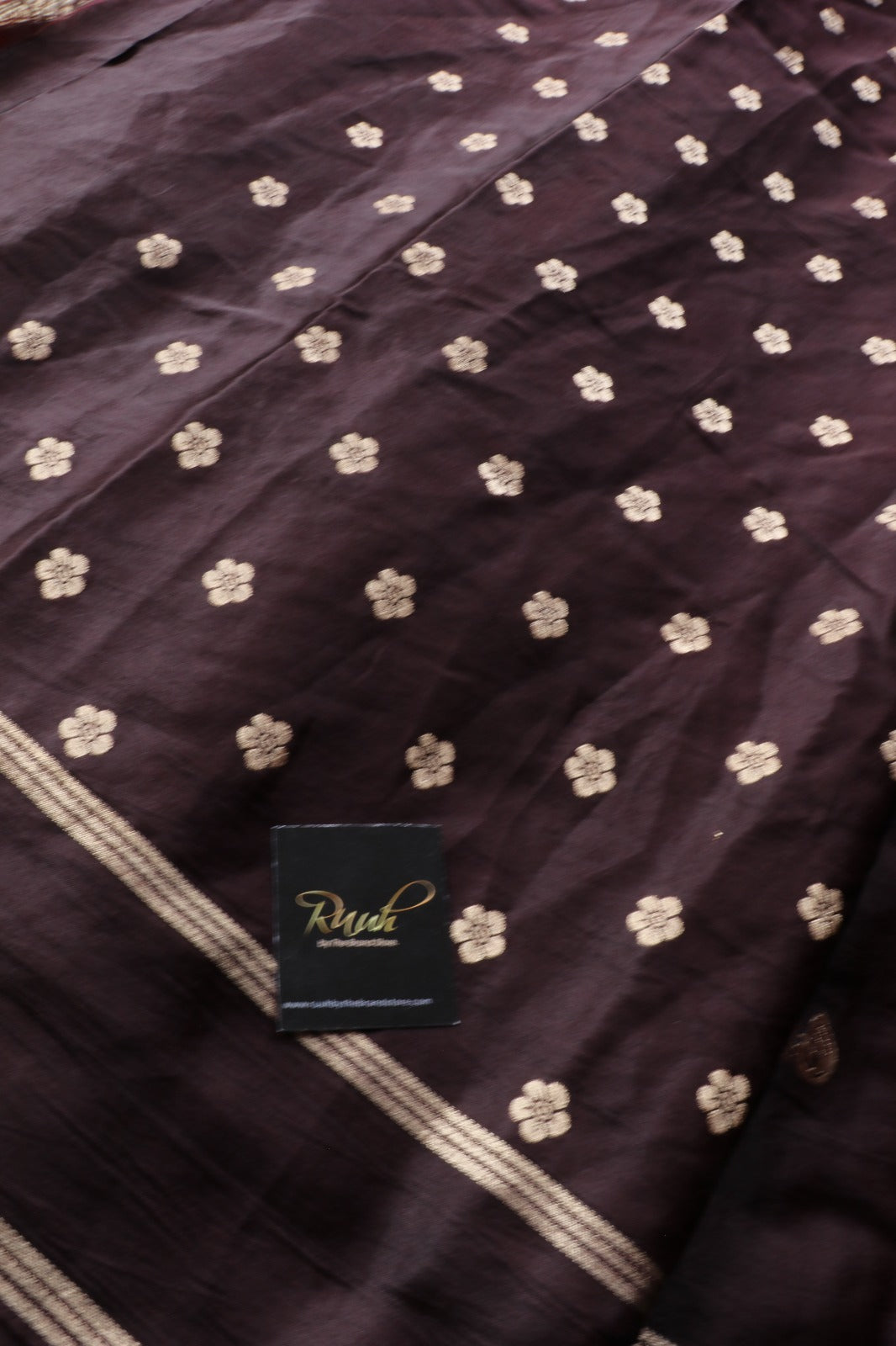 DARK COFFEE BROWN VISCOSE SEMI SILK-TBS26VSS