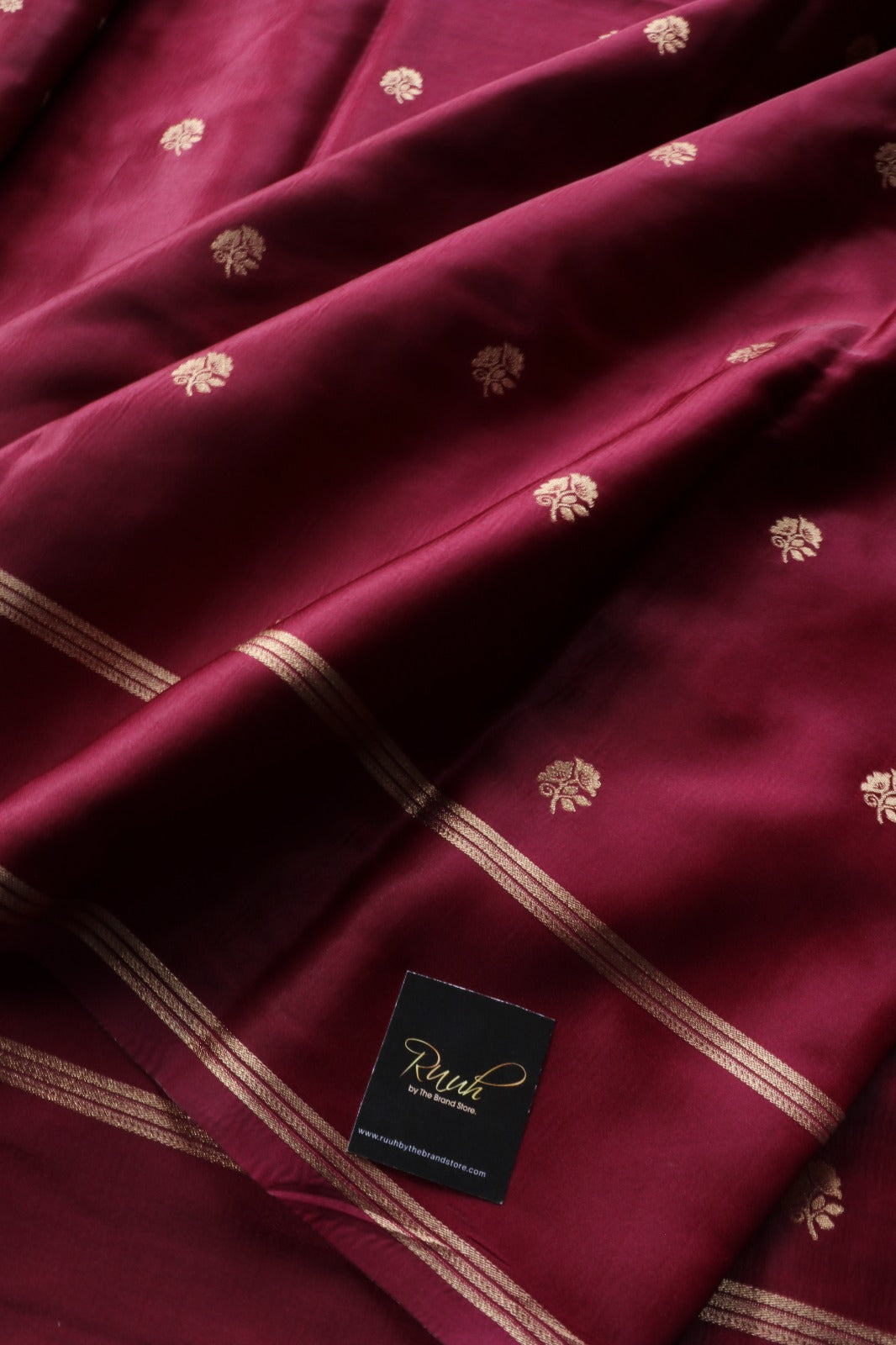WINE COLOUR VISCOSE SEMI SILK