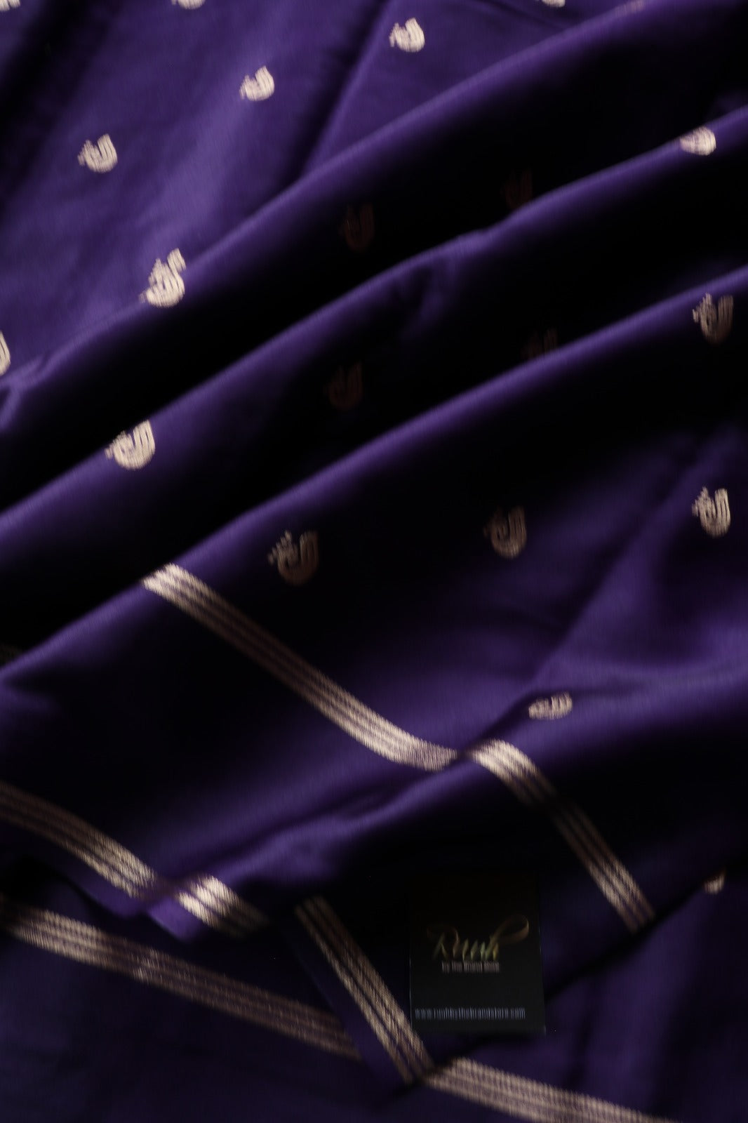 PURPLE VISCOSE SEMI SILK