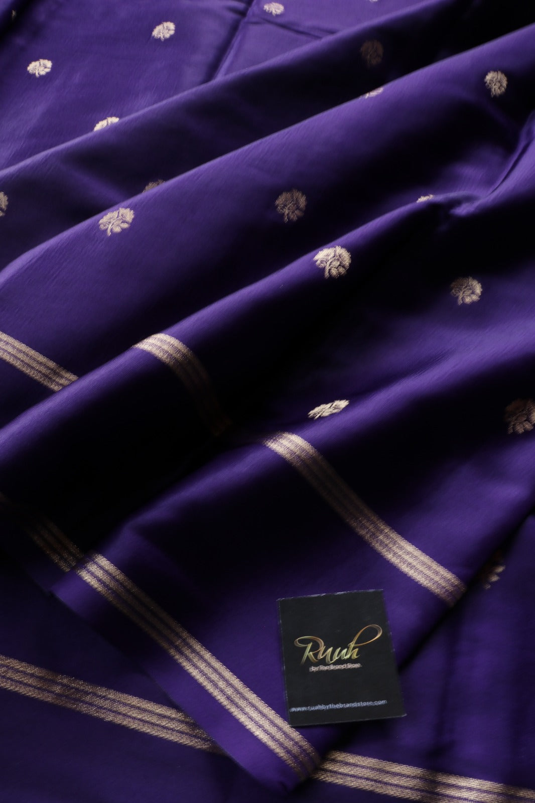 PURPLE VISCOSE SEMI SILK