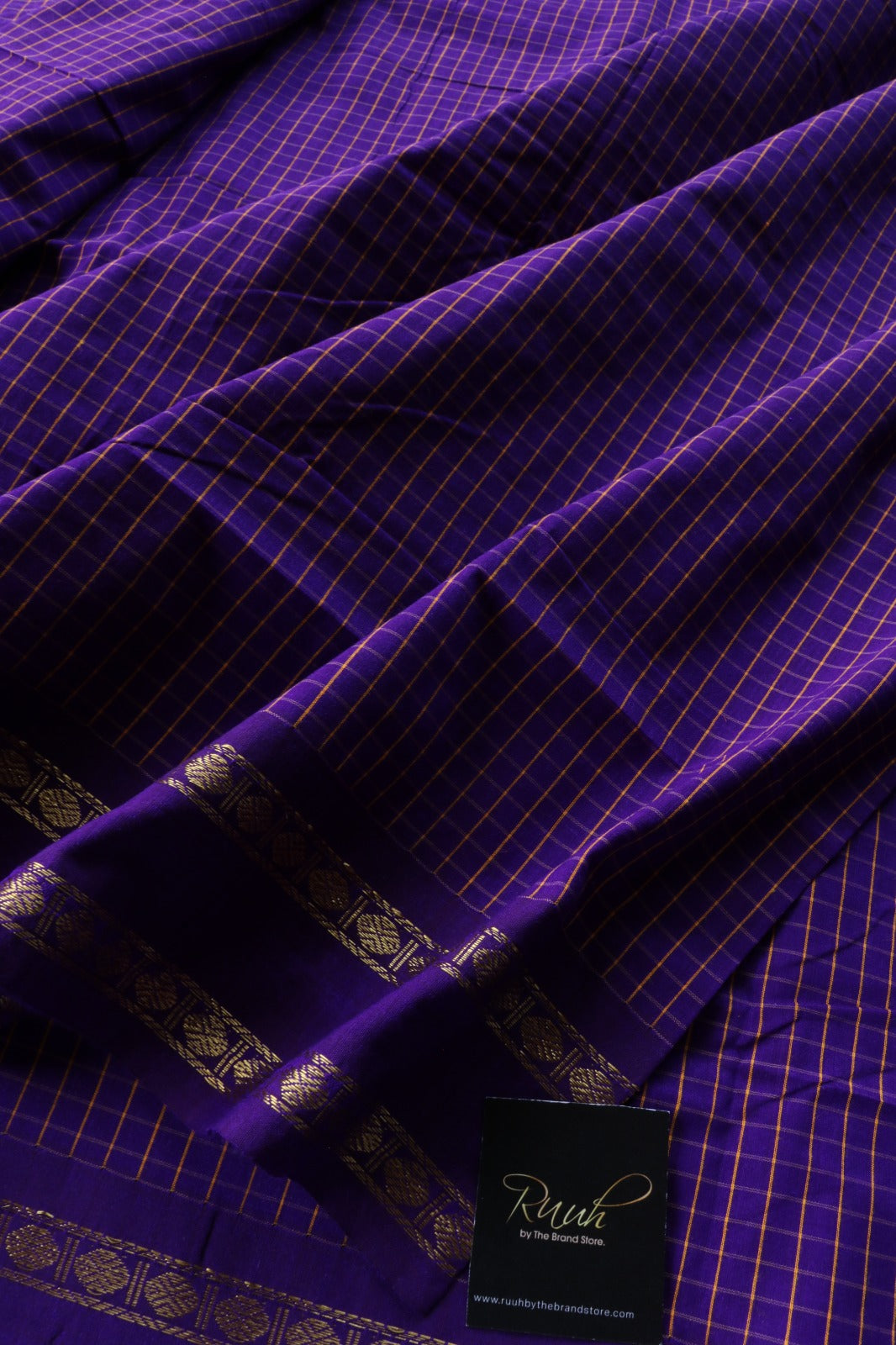 PURPLE KALYANI COTTON SAREE - TBS26KC1