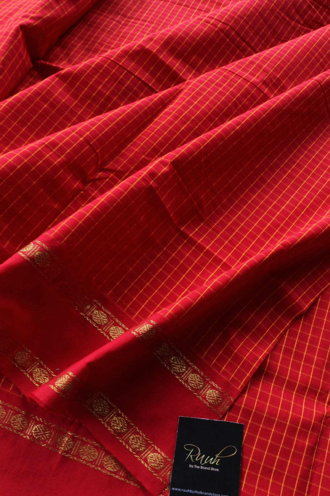 RED KALYANI COTTON SAREE - TBS26KC1