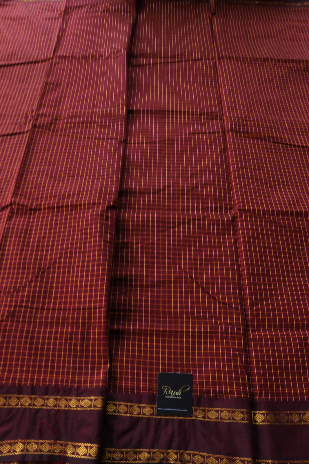 MAROON KALYANI COTTON SAREE - TBS26KC1