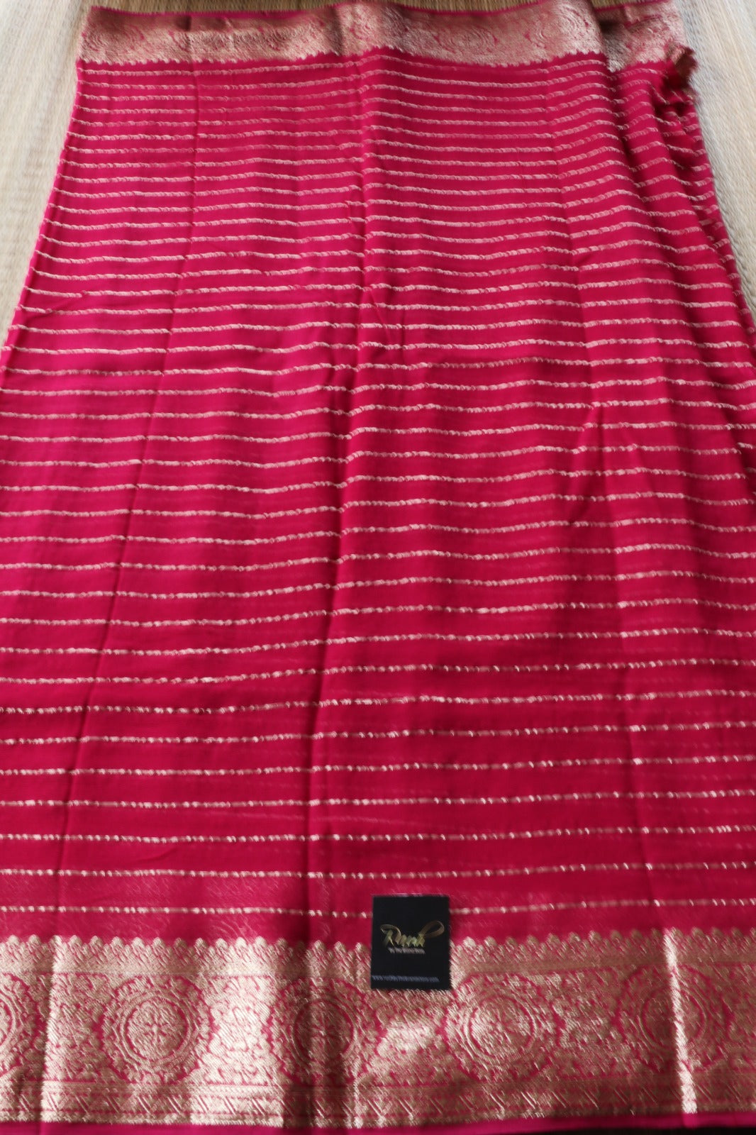VISCOSE GEORGETTE SAREE PINK