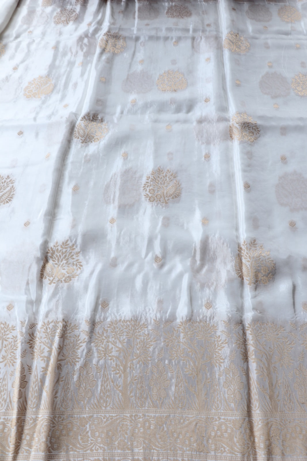 VISCOSE BANARASI SAREE ( DYEABLE)