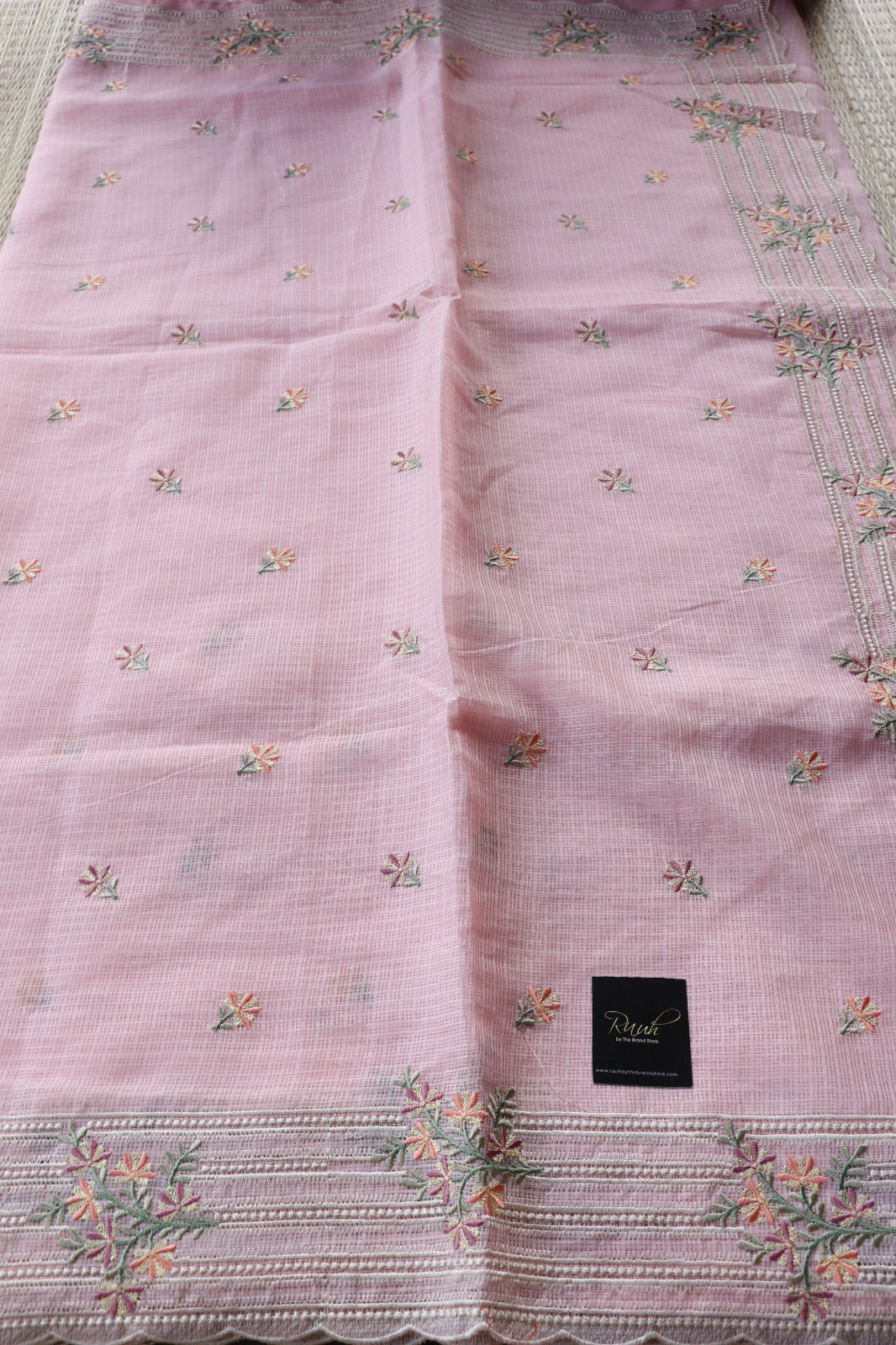 PEACH NET KOTA SAREE