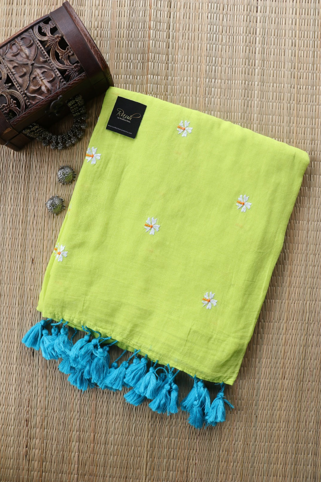NEON MULMUL PARIJAT EMBROIDERY-TBS26MPE