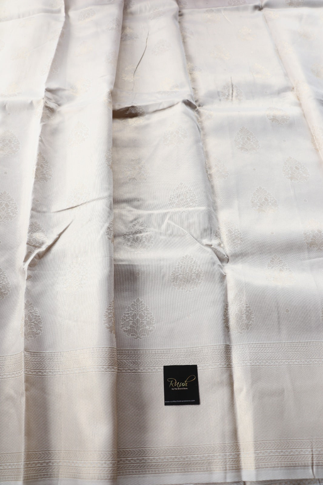 SEMI SILK SAREE WITH WOVEN BUTTAS