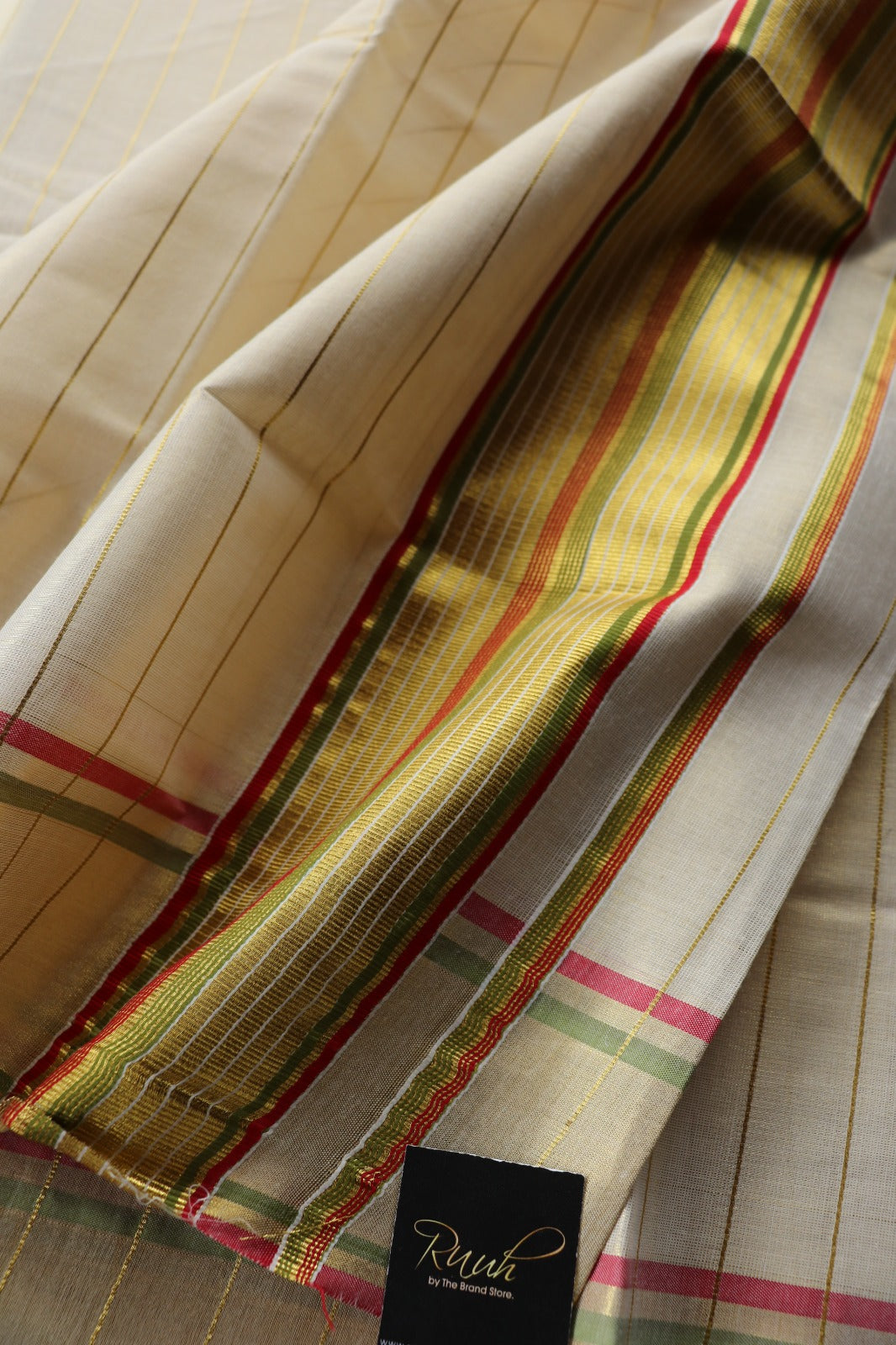 TISSUE STRIPE - RED AND GREEN BORDER