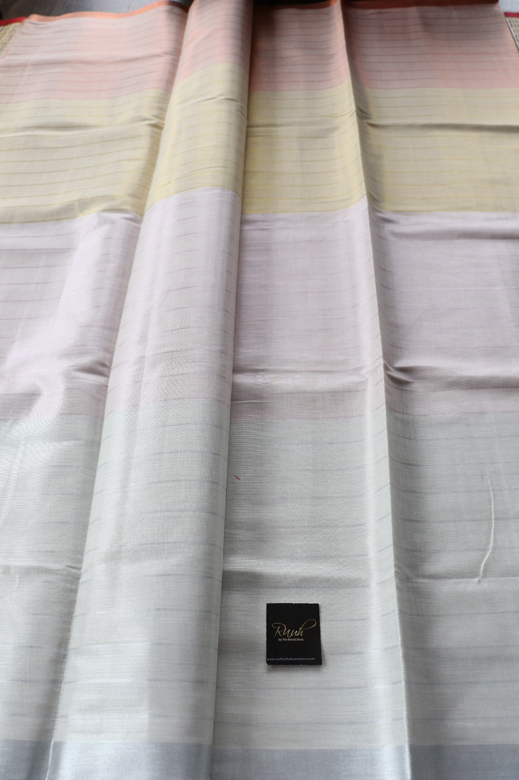 4 COLOUR TISSUE STRIPE SAREE