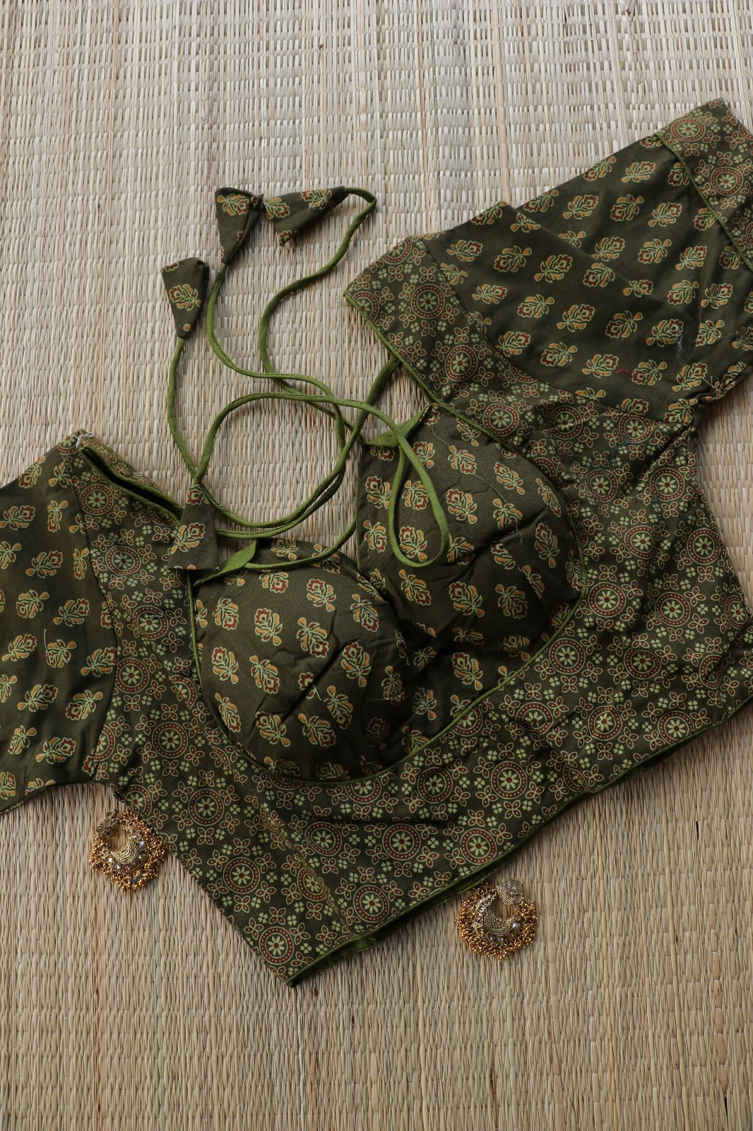 AJRAKH PRINTED COTTON BLOUSE