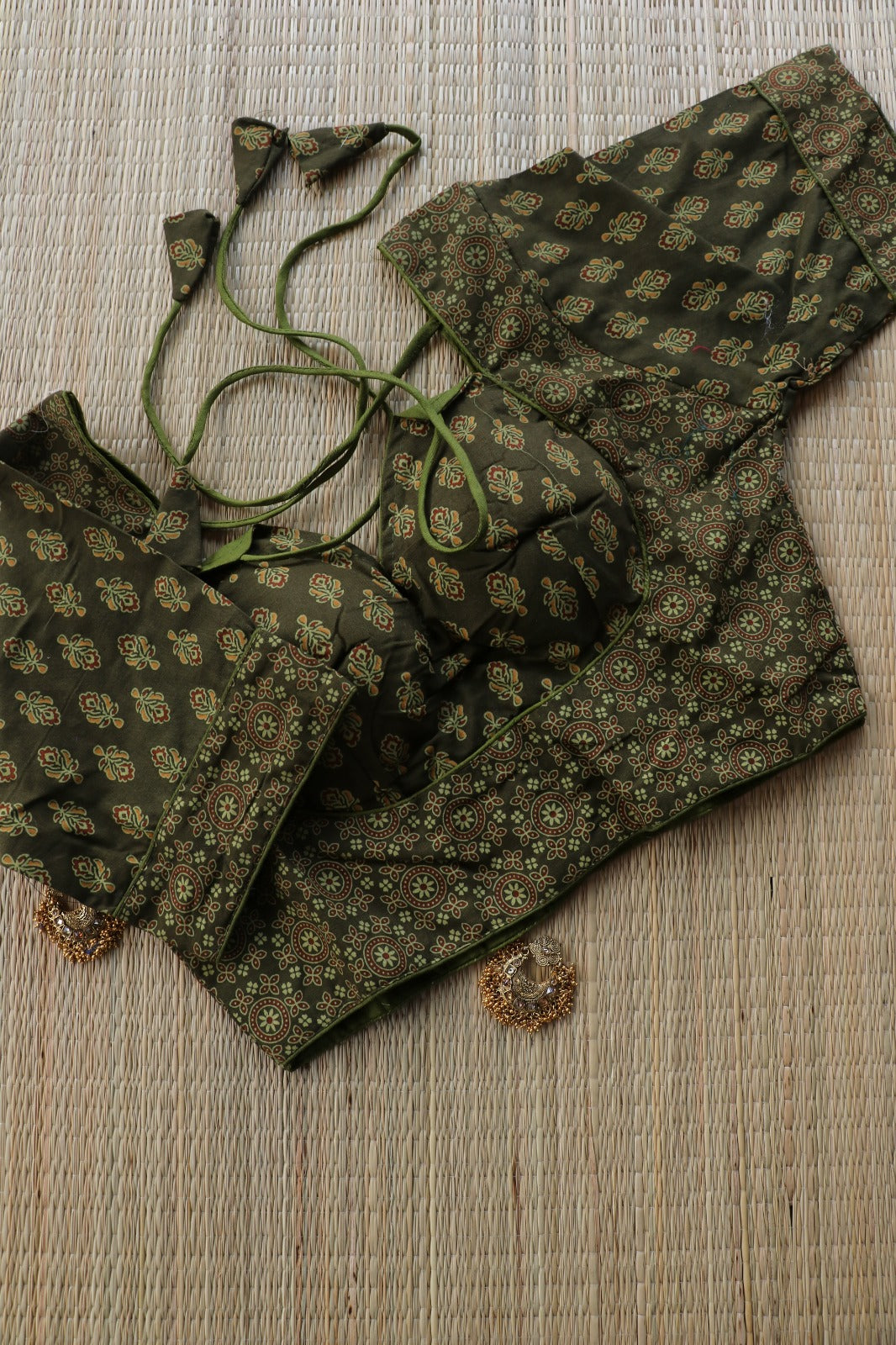 AJRAKH PRINTED COTTON BLOUSE