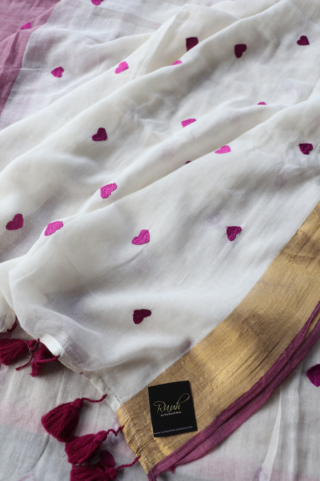 MULMUL HEART WINE - OFF WHITE - TBS26HED