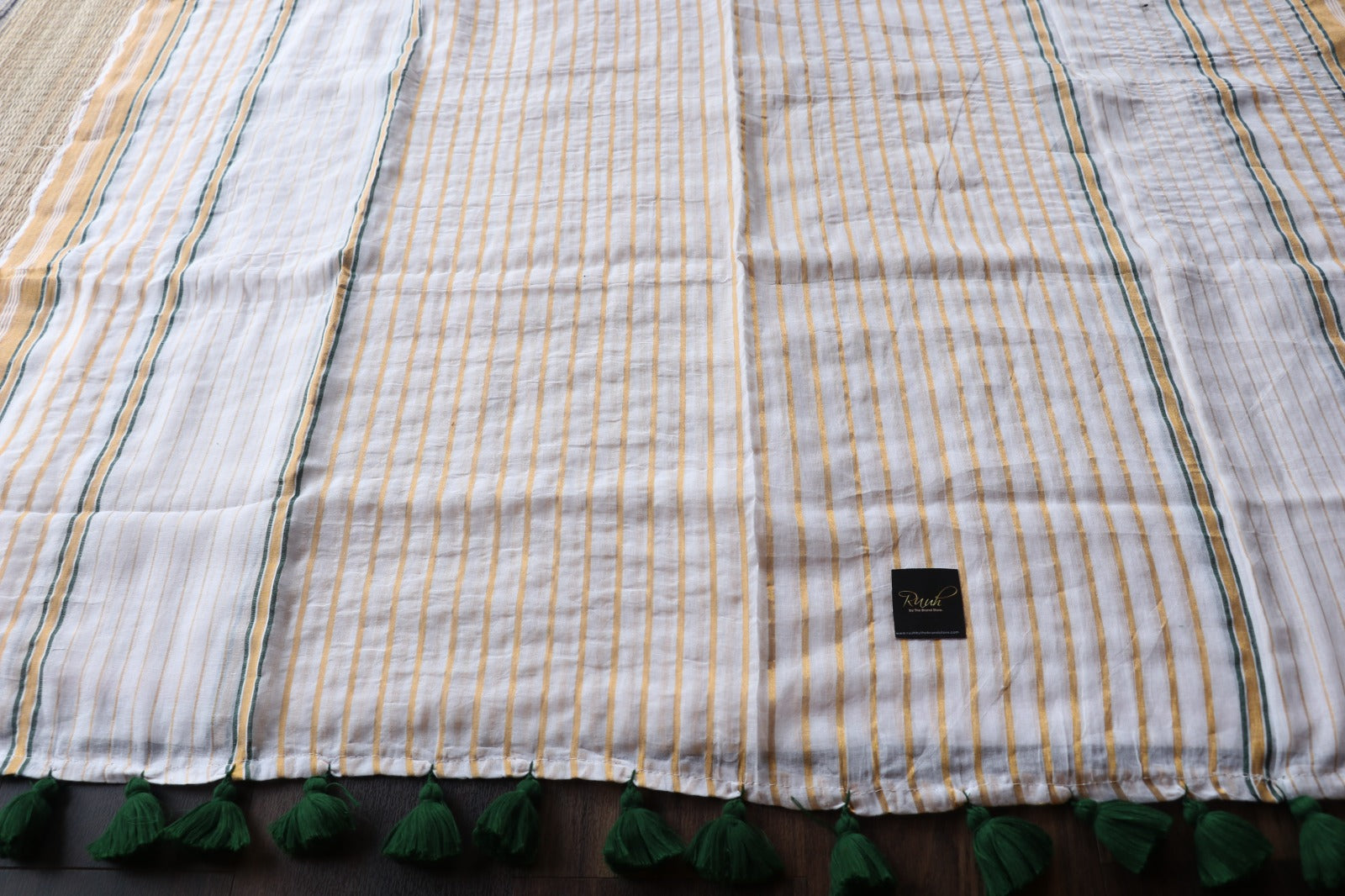 MULMUL SAREE IN STRIPE PATTERN