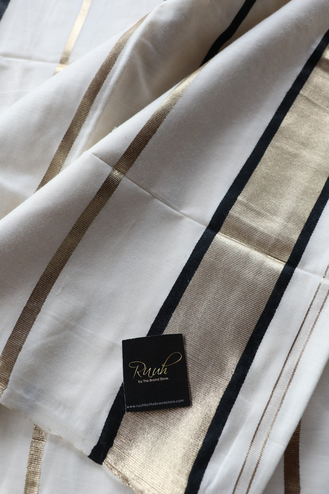 PREMIUM KERALA COTTON - GOLD BLACK