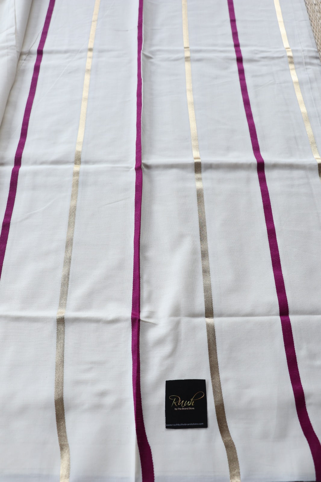 PREMIUM KERALA COTTON - GOLD MAGENTA