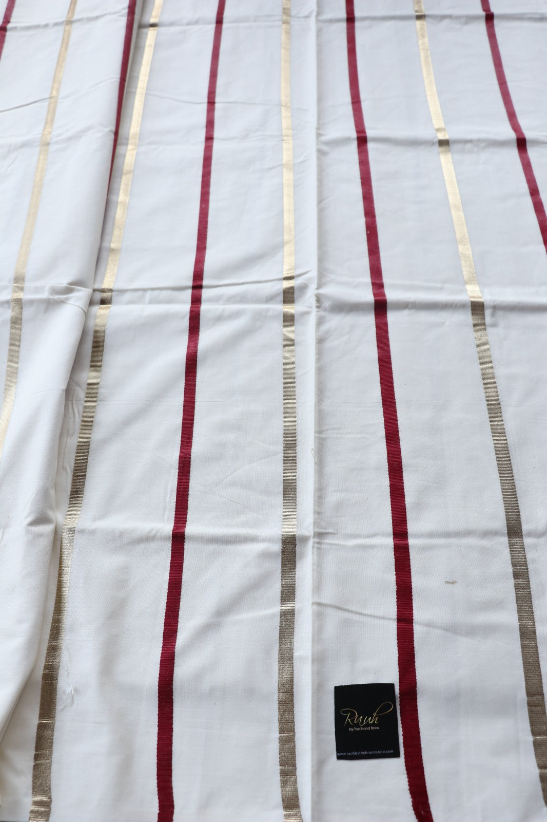 PREMIUM KERALA COTTON - GOLD MAROON