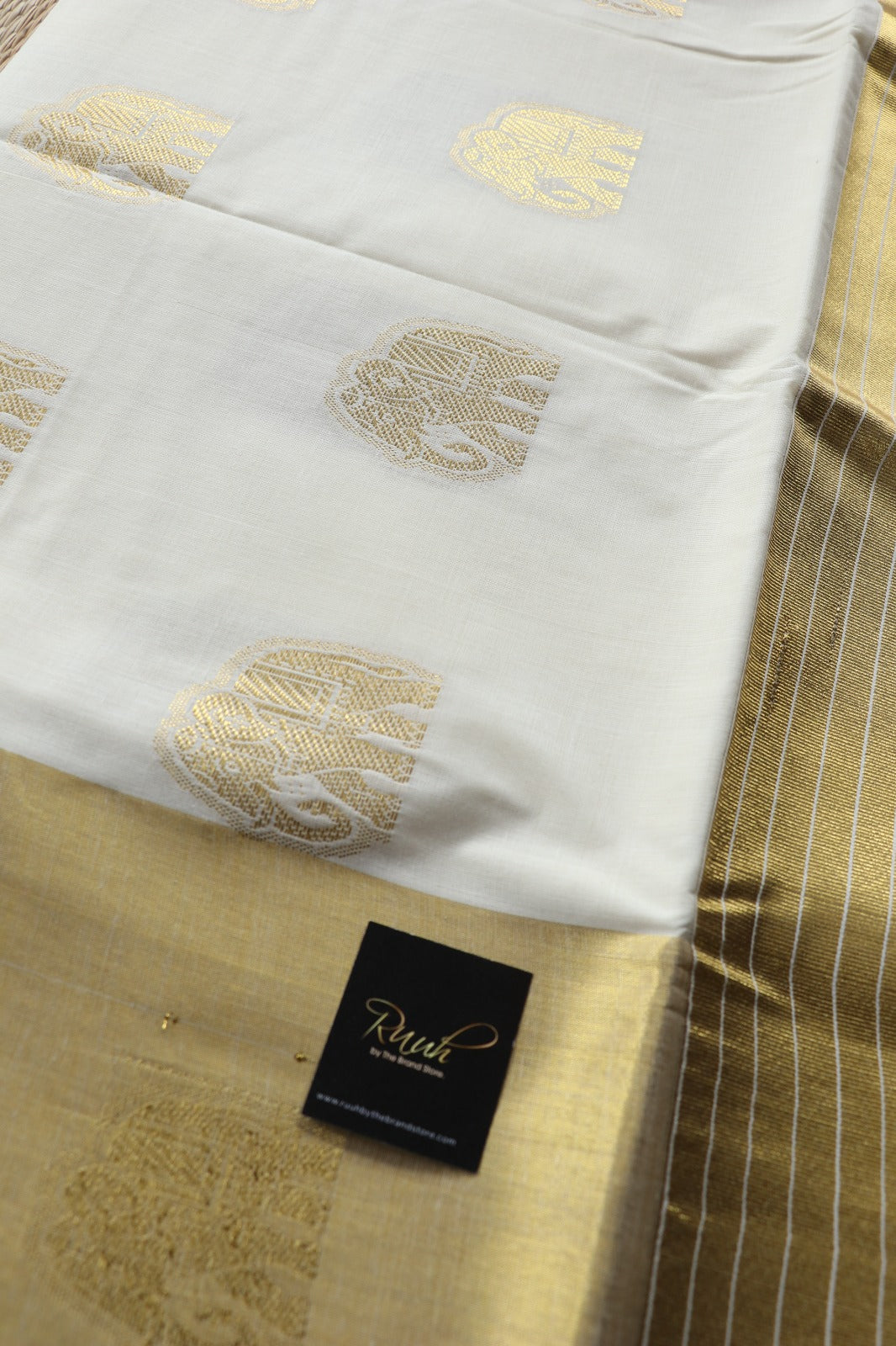 ELEPHANT WOVEN COTTON SAREE -TBS26EWS