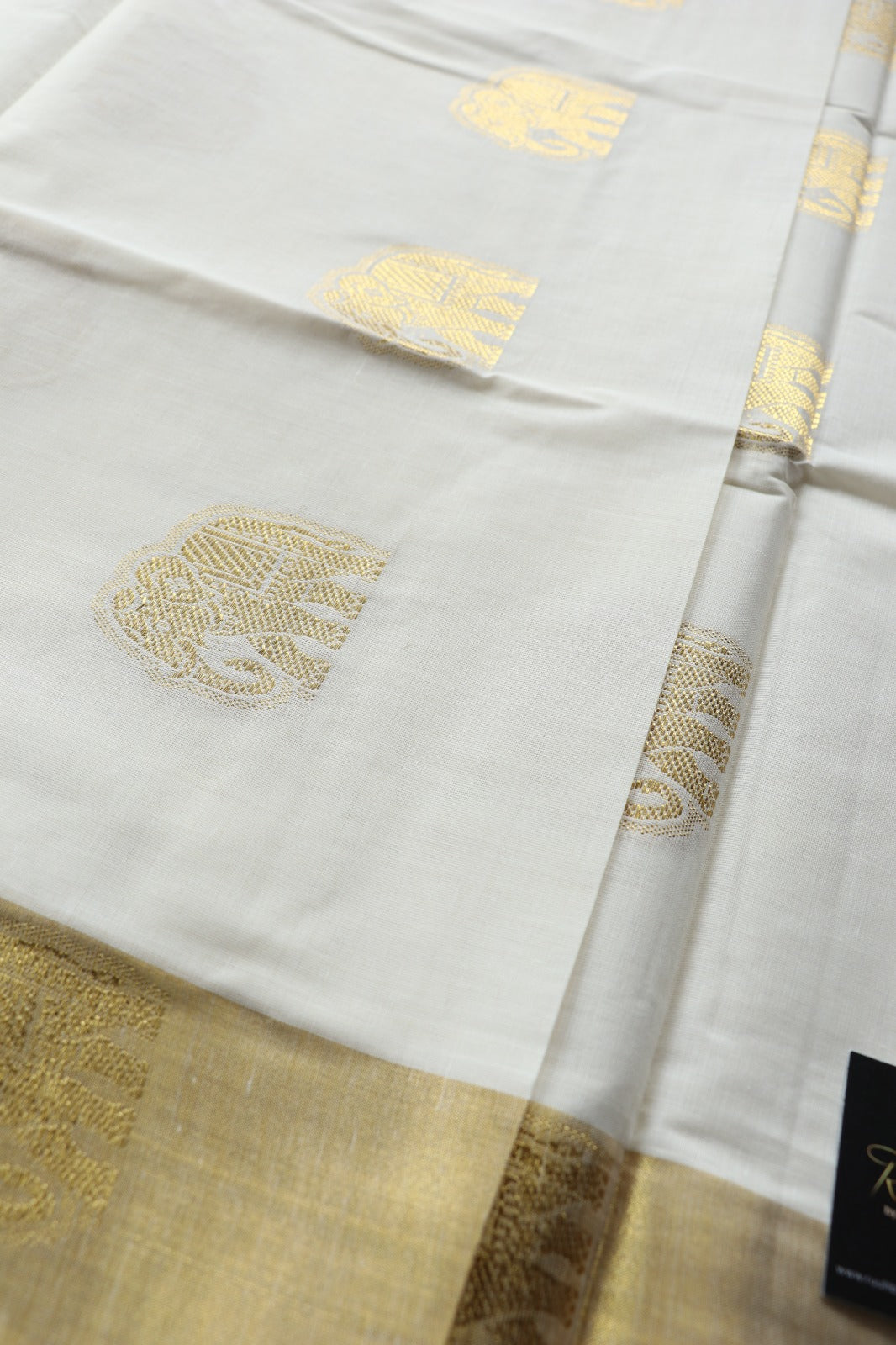 ELEPHANT WOVEN COTTON SAREE -TBS26EWS