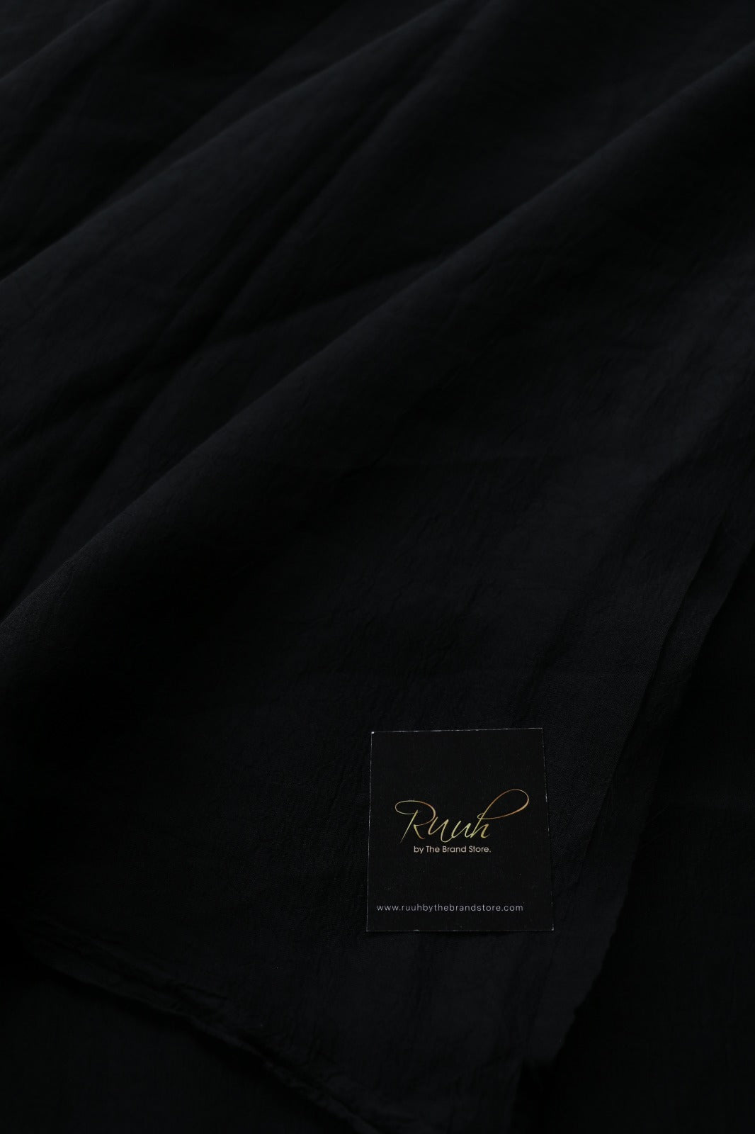 RANGOLI CRUSH SAREE - BLACK