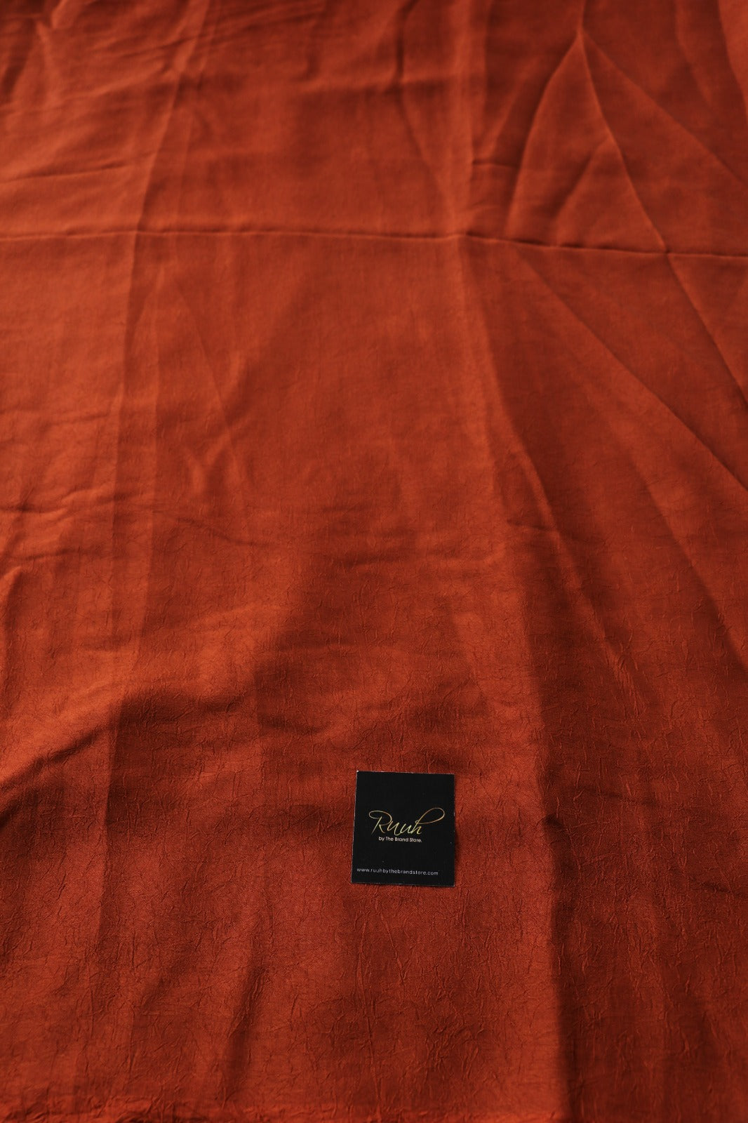 RANGOLI CRUSH SAREE - BROWN