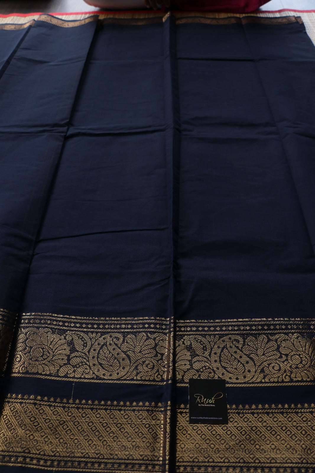 KANCHI COTTON SAREE - BLUE