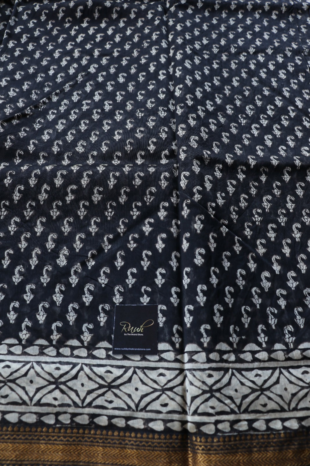 MAHESHWARI BLOCK PRINT SAREE- TBS26MBP