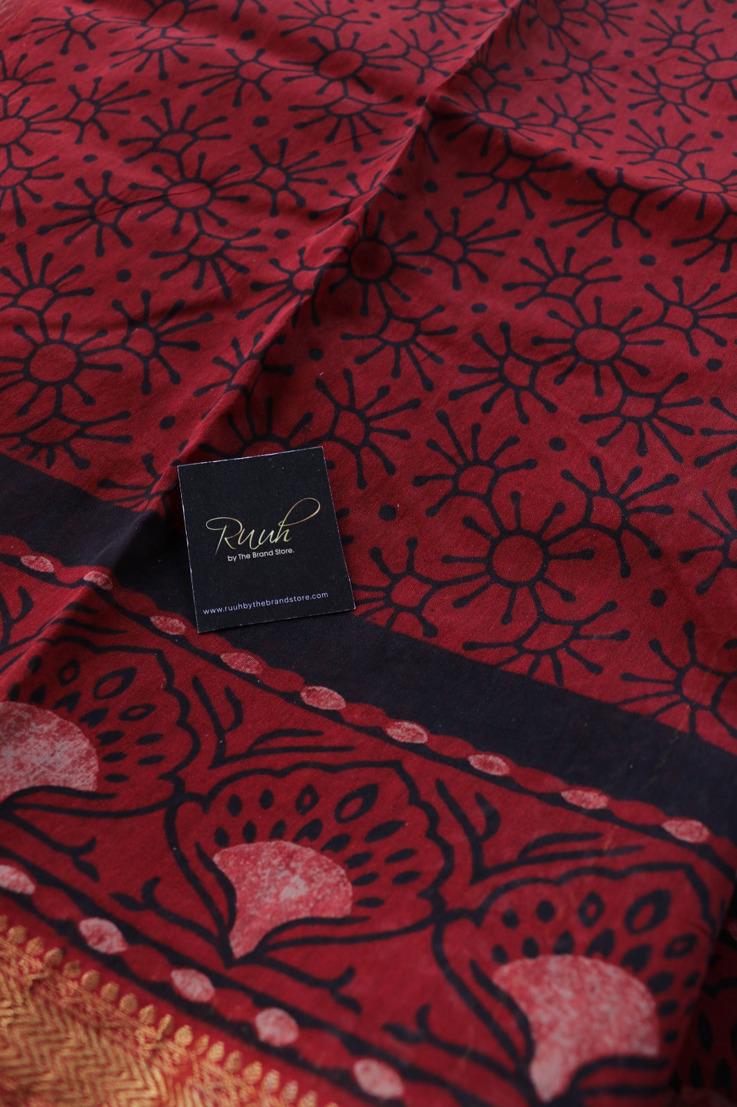 MAHESHWARI BLOCK PRINT SAREE- TBS26MBP