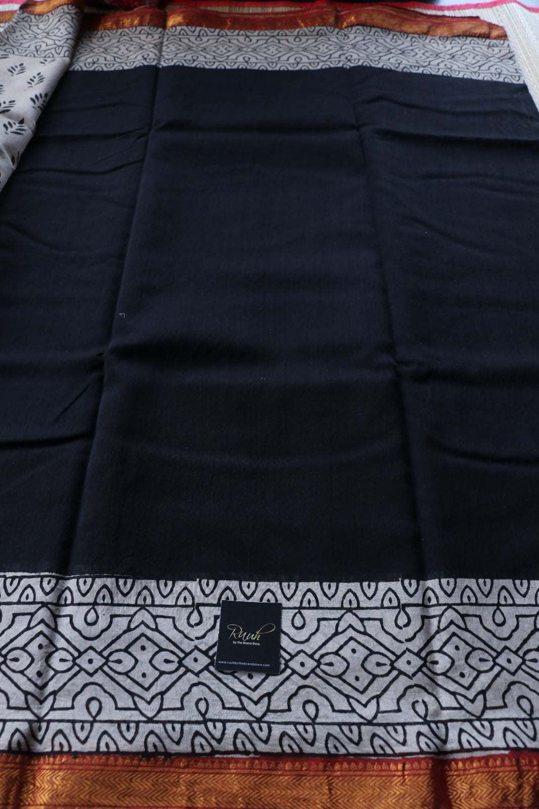 MAHESHWARI BLOCK PRINT SAREE- TBS26MBP