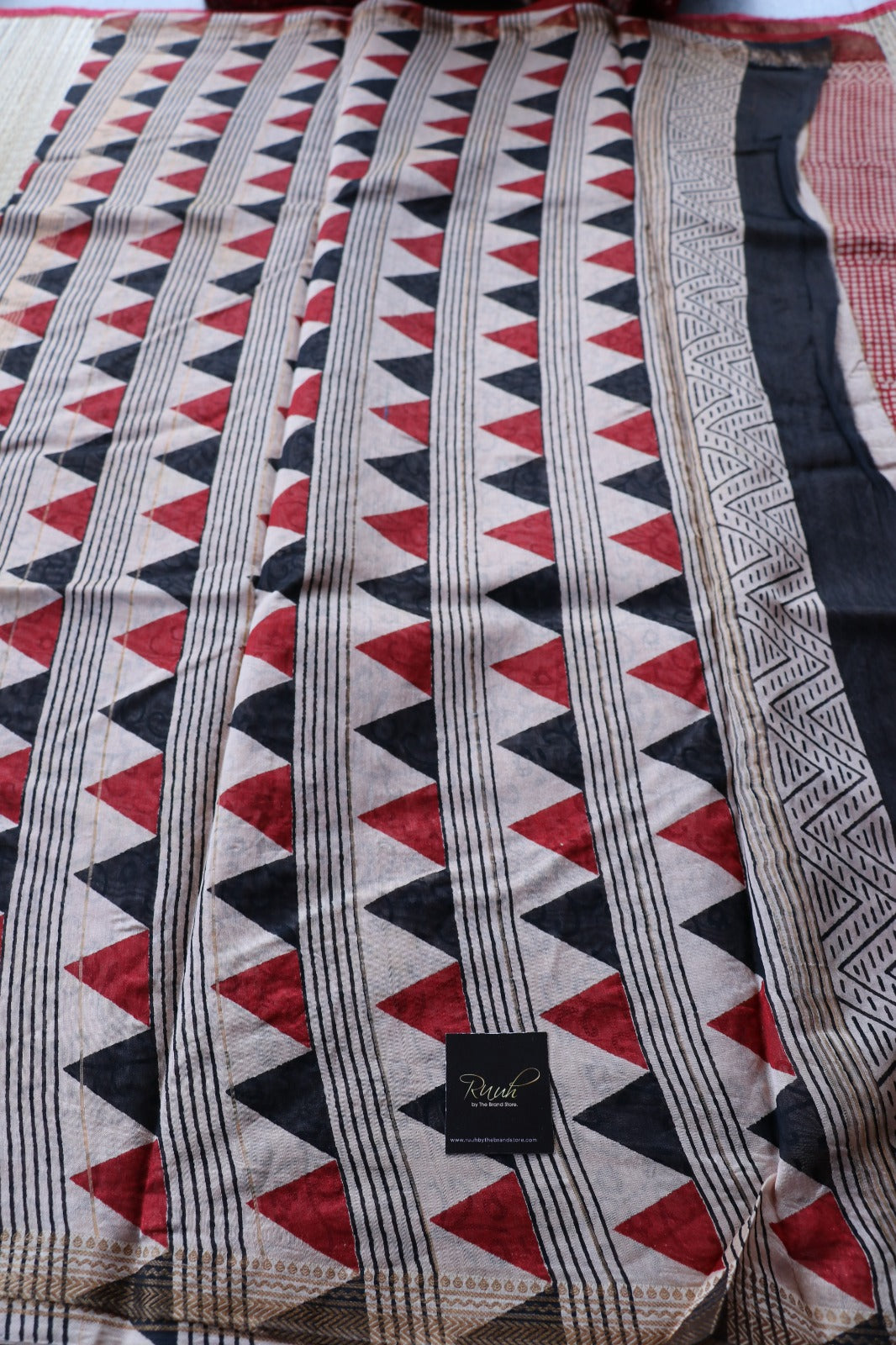 MAHESHWARI BLOCK PRINT SAREE- TBS26MBP