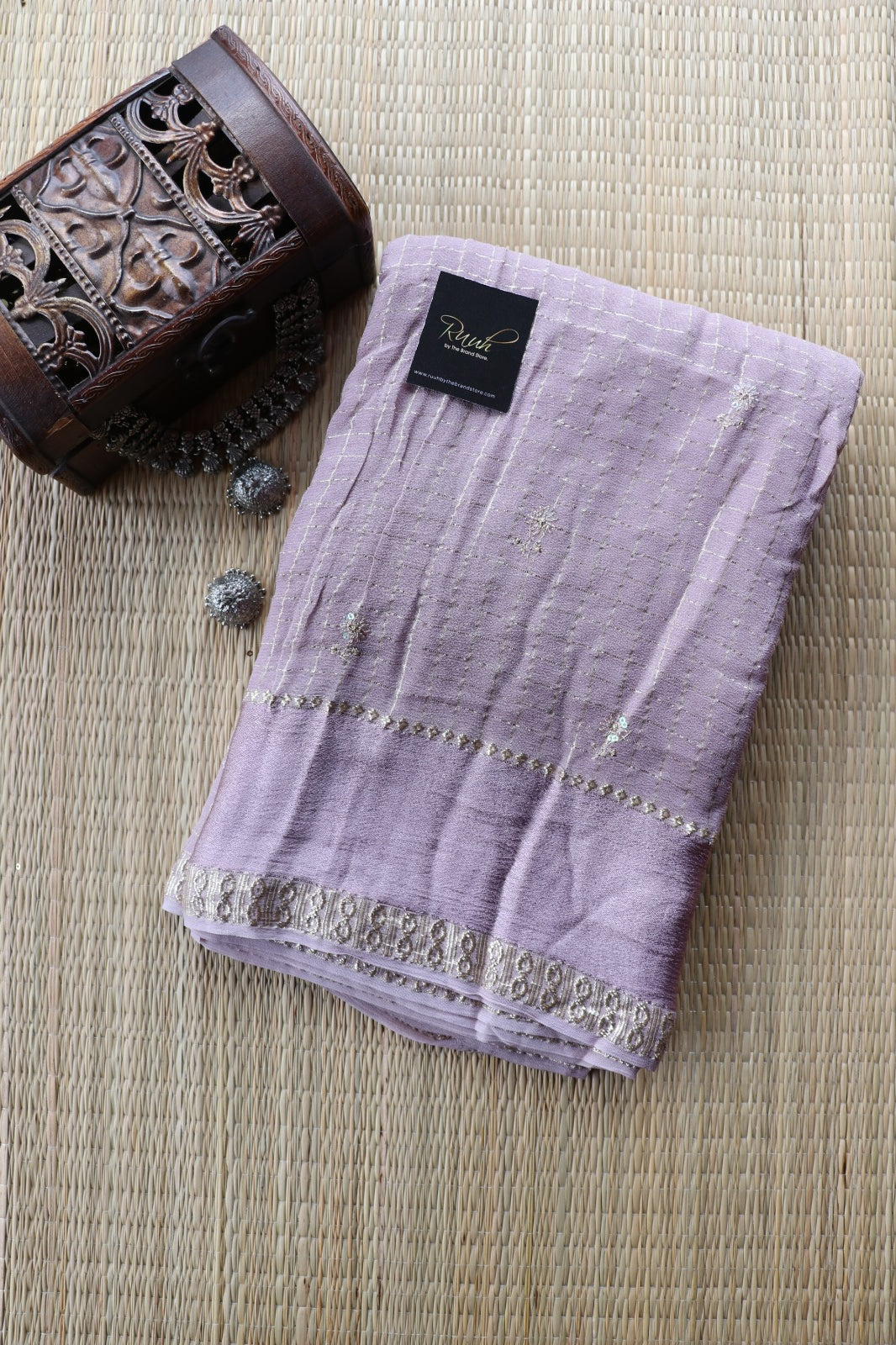 VISCOSE GEORGETTE WITH WORK ON BODY