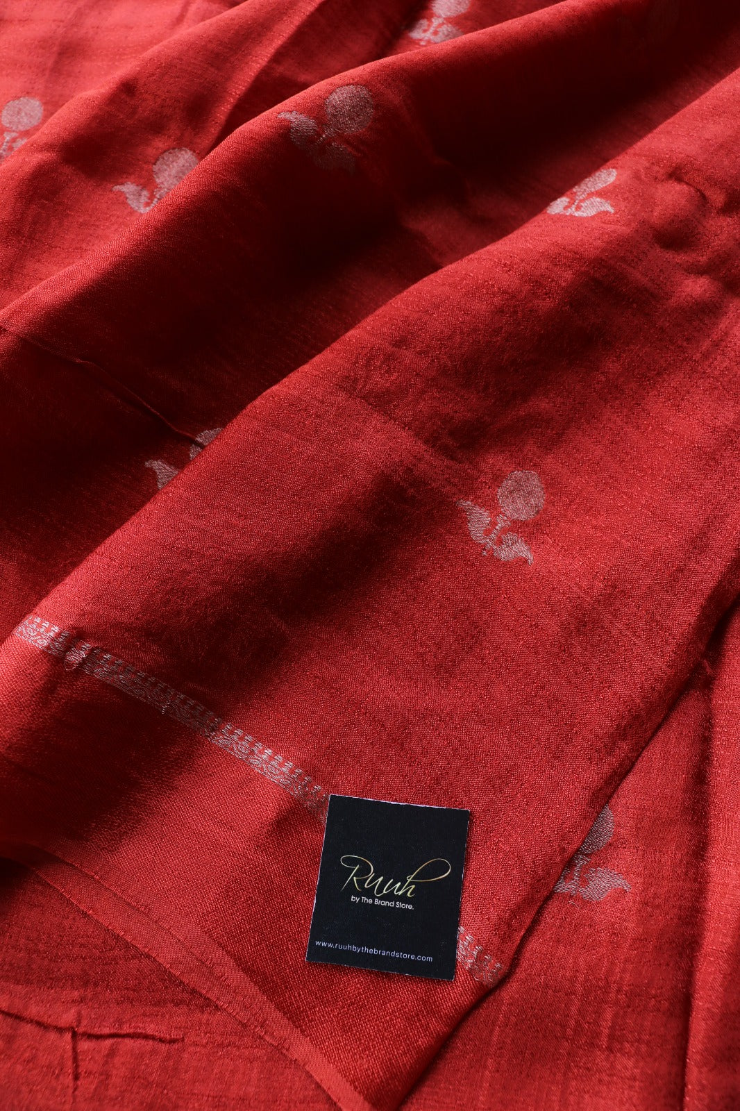 BURNT ORANGE VISCOSE SILK SAREE- TBS26VSS